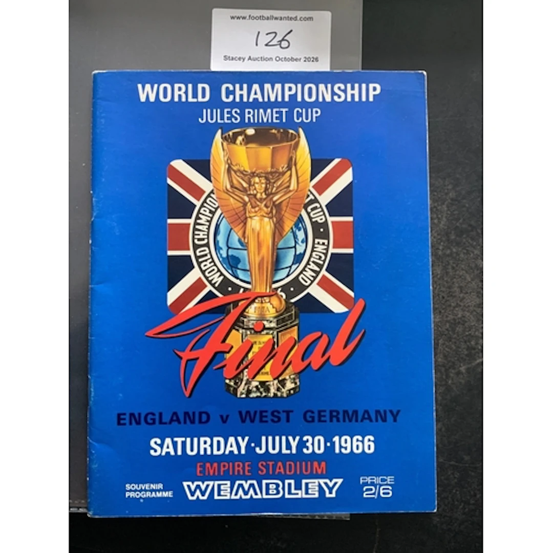 1966 World Cup Final Football Programme: Original England v ...