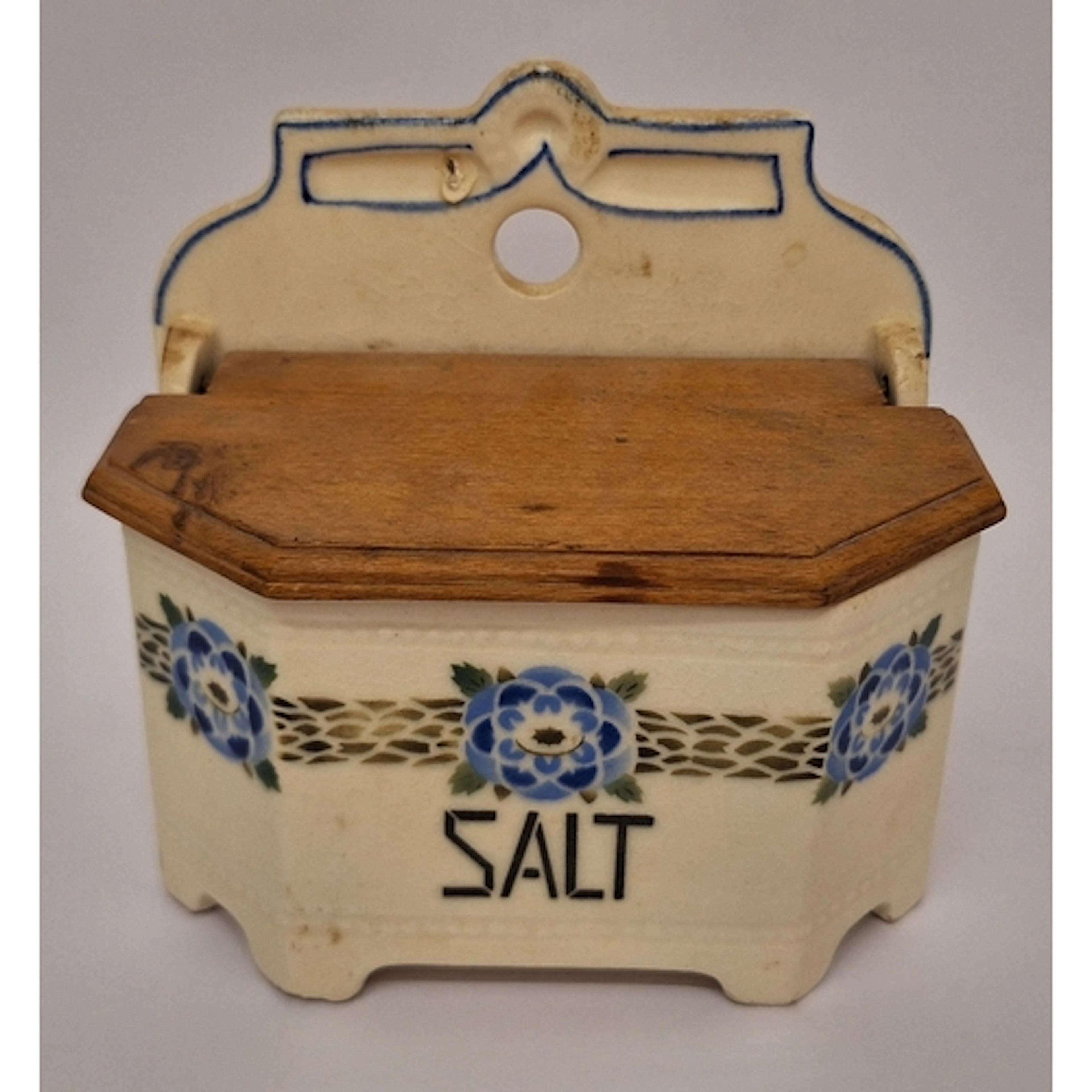 Vintage Luise Victoria Czechoslovakian Porcelain & Wood Wall...