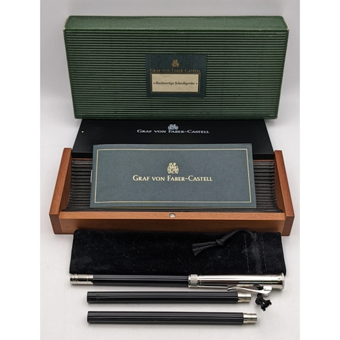 A Graf von Faber-Castell boxed set of three pencils, one wit...