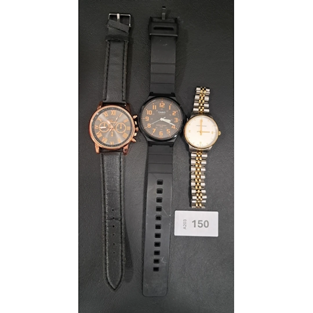 THREE WATCHES comprising Larsson & Jennings (not working), C...