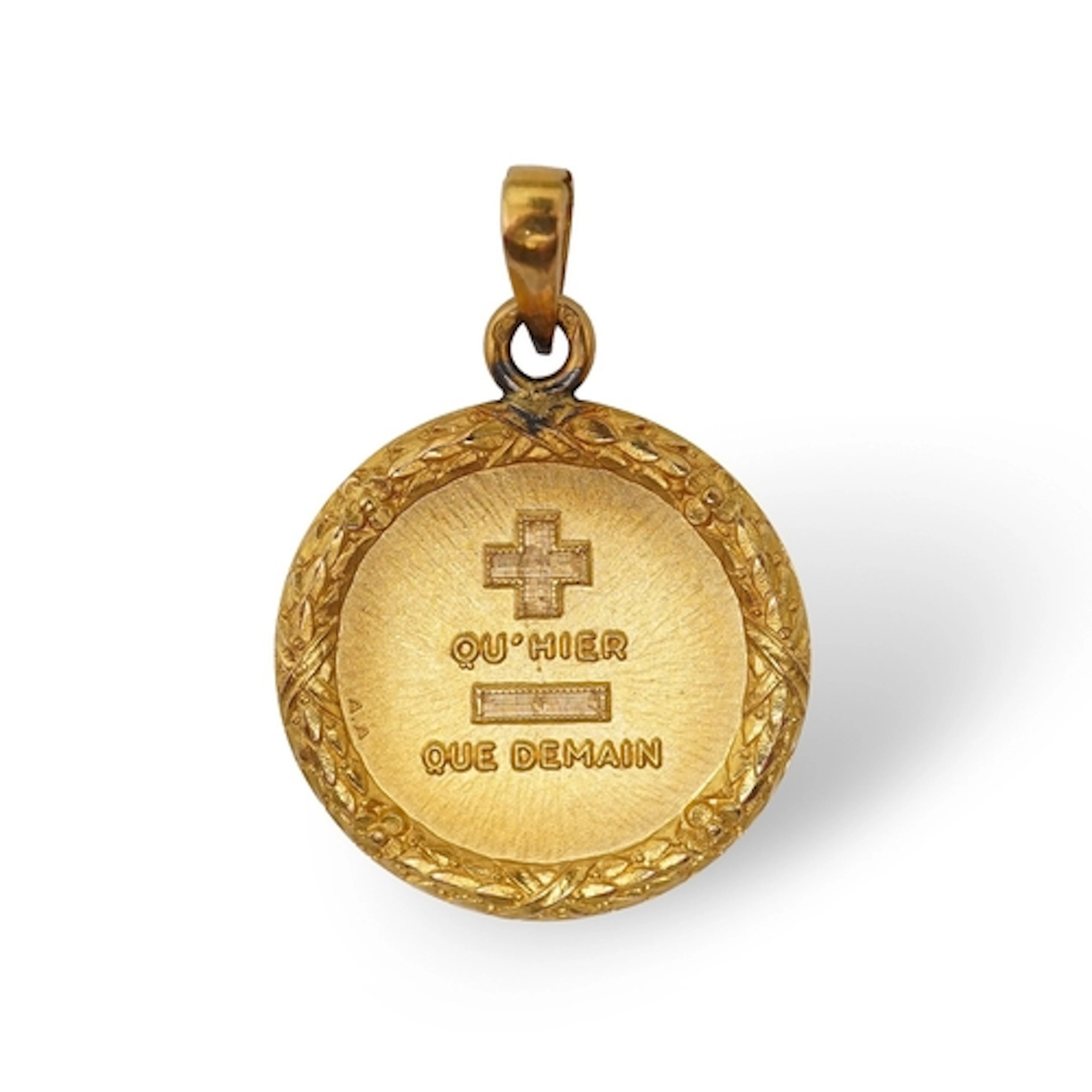 Alphonse Auguis, a medallion pendant, France, early 20th cen...