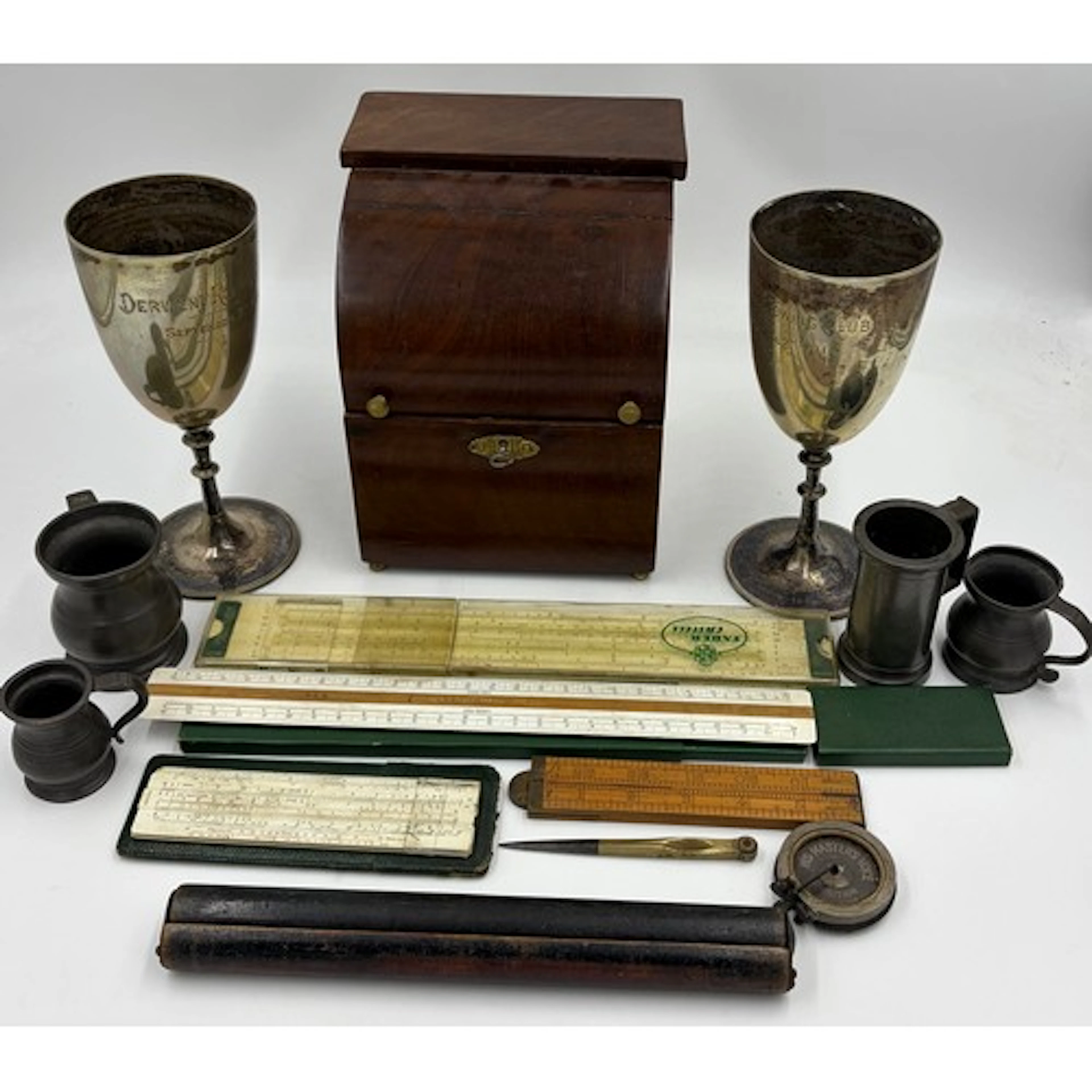 A miscellany to include: two silver plated Derwent Rowing Cl...