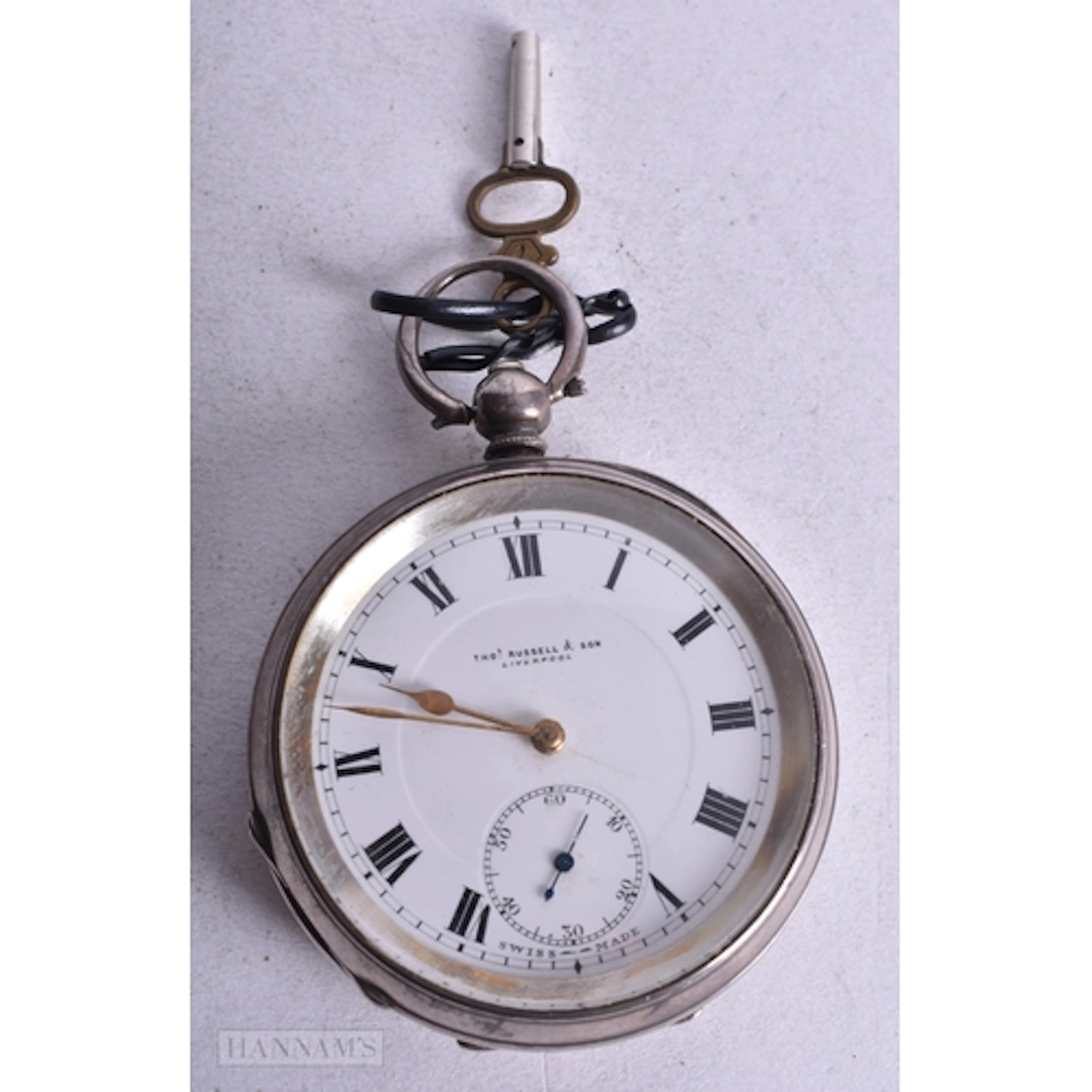 A Continental Silver Cased Open Face Pocket Watch by Thomas ...