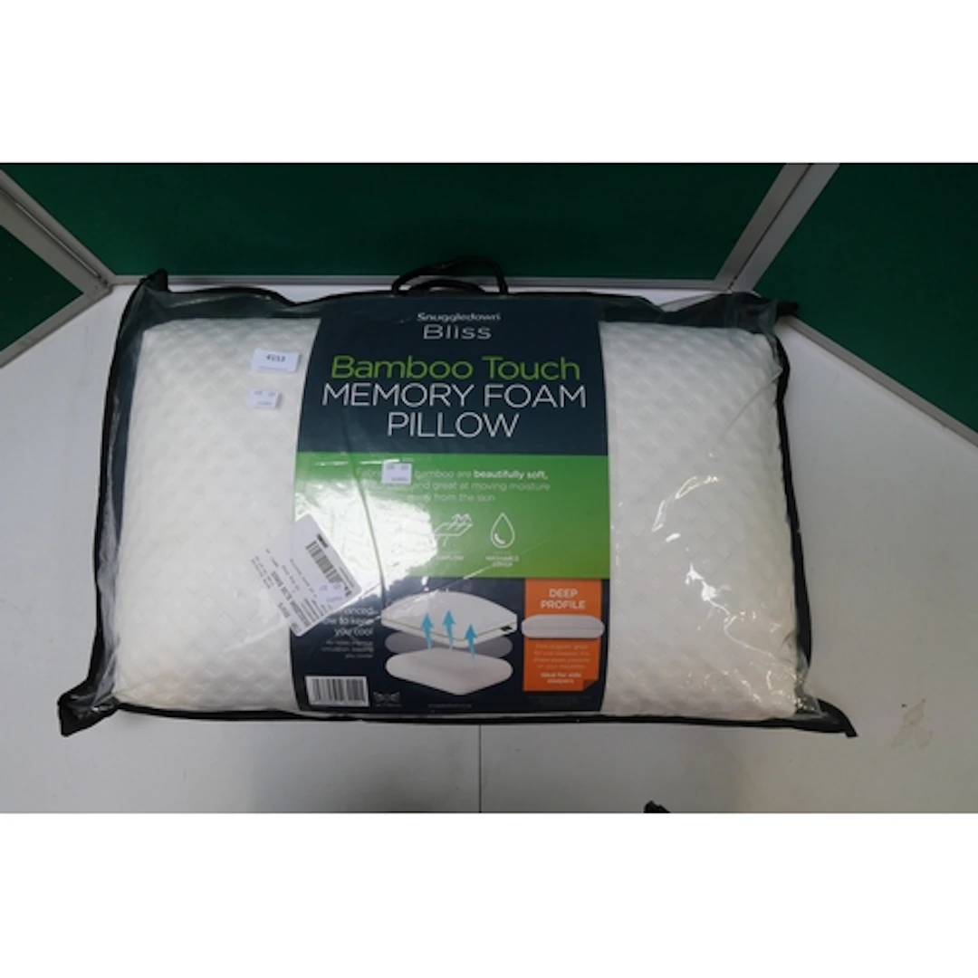 A Snuggle Down Bliss bamboo memory foam pillow (405-313) *Th...