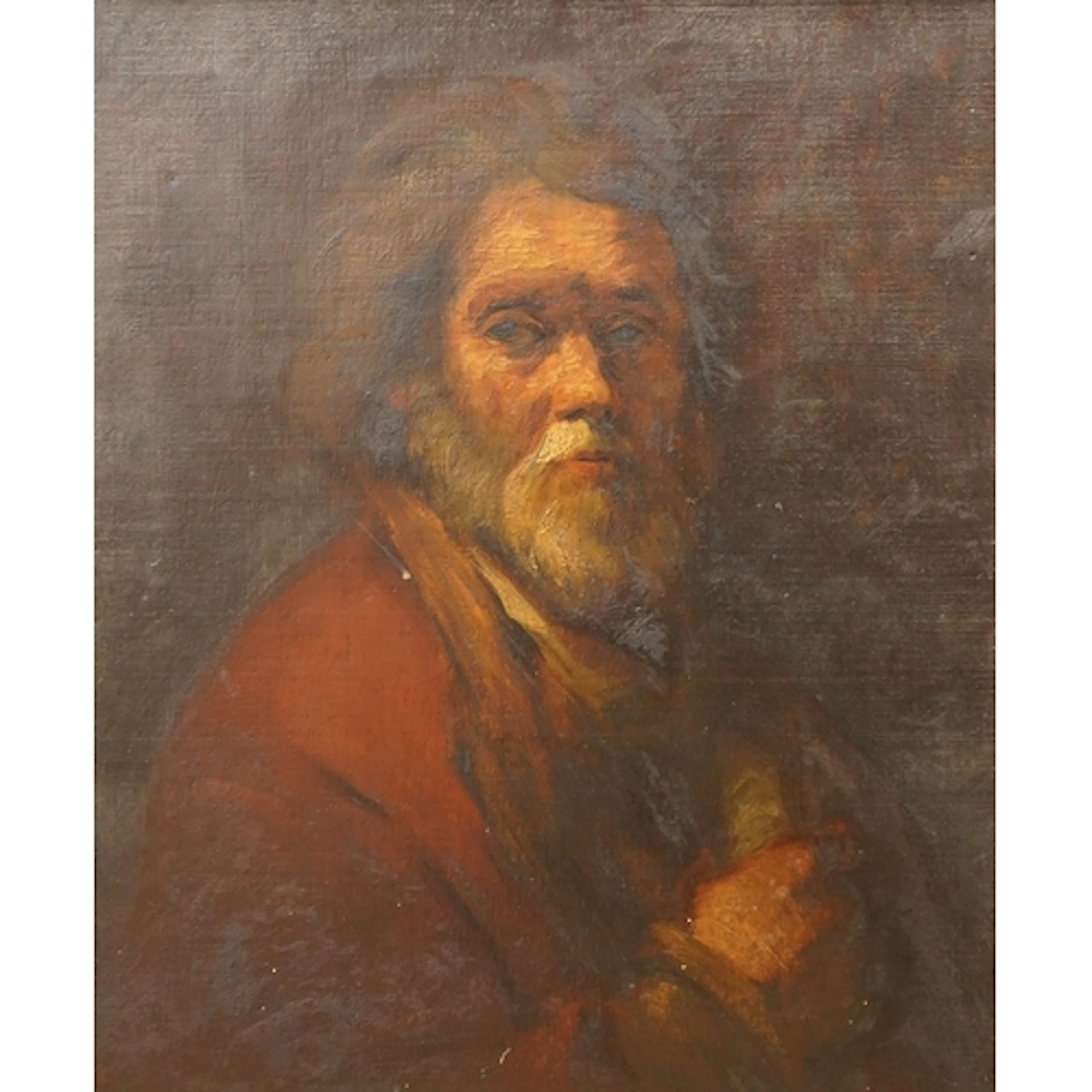 After Carel Fabritius (Dutch, 1622-1654), portrait of an eld...