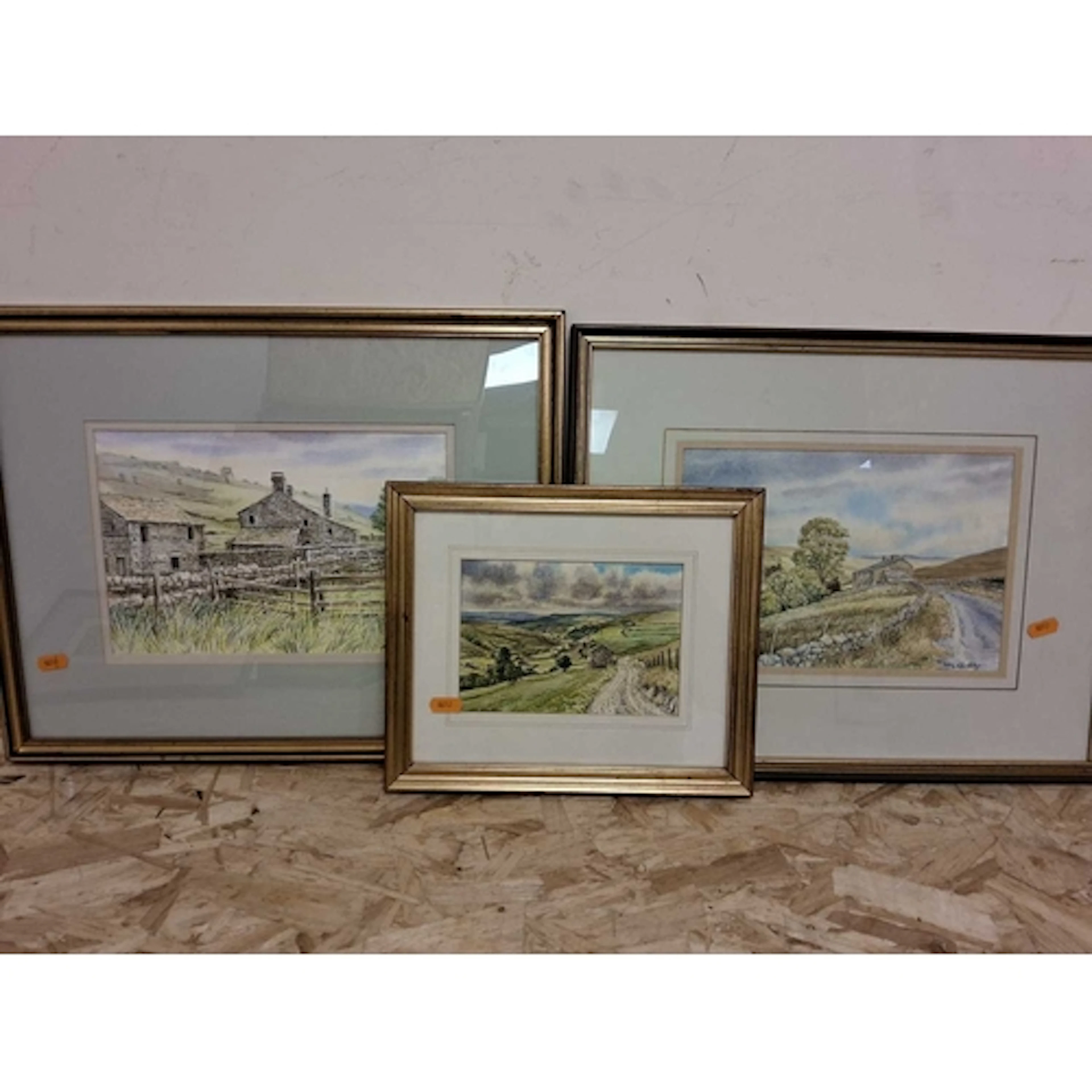 A GROUP OF THREE ORIGINAL ARTWORKS BY ARTIST JOHN CHALKLEY (...