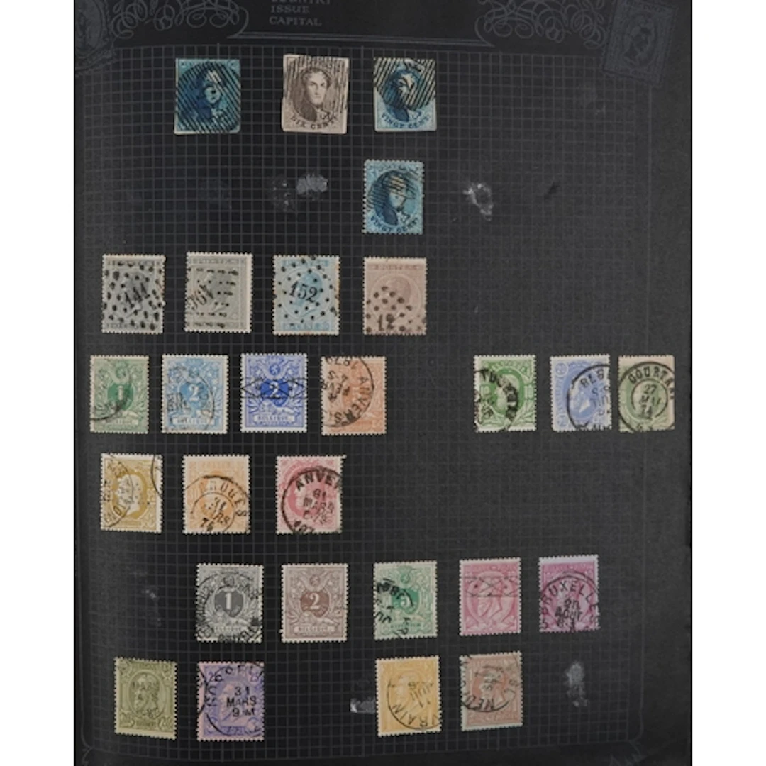19th century and later Belgian and French stamps in mint and...