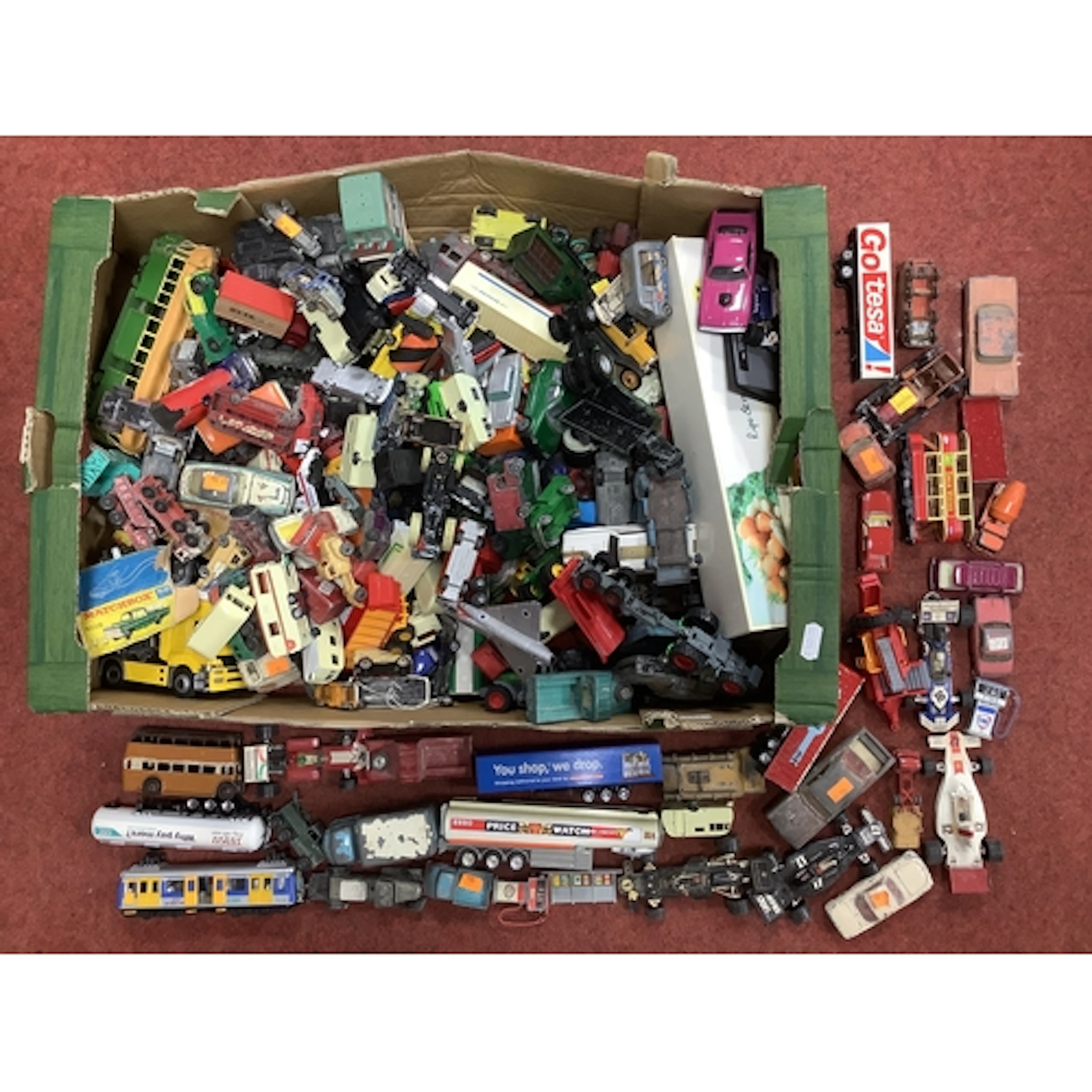 A Quantity of Diecast, Plastic Model Vehicles, by Dinky Toys...