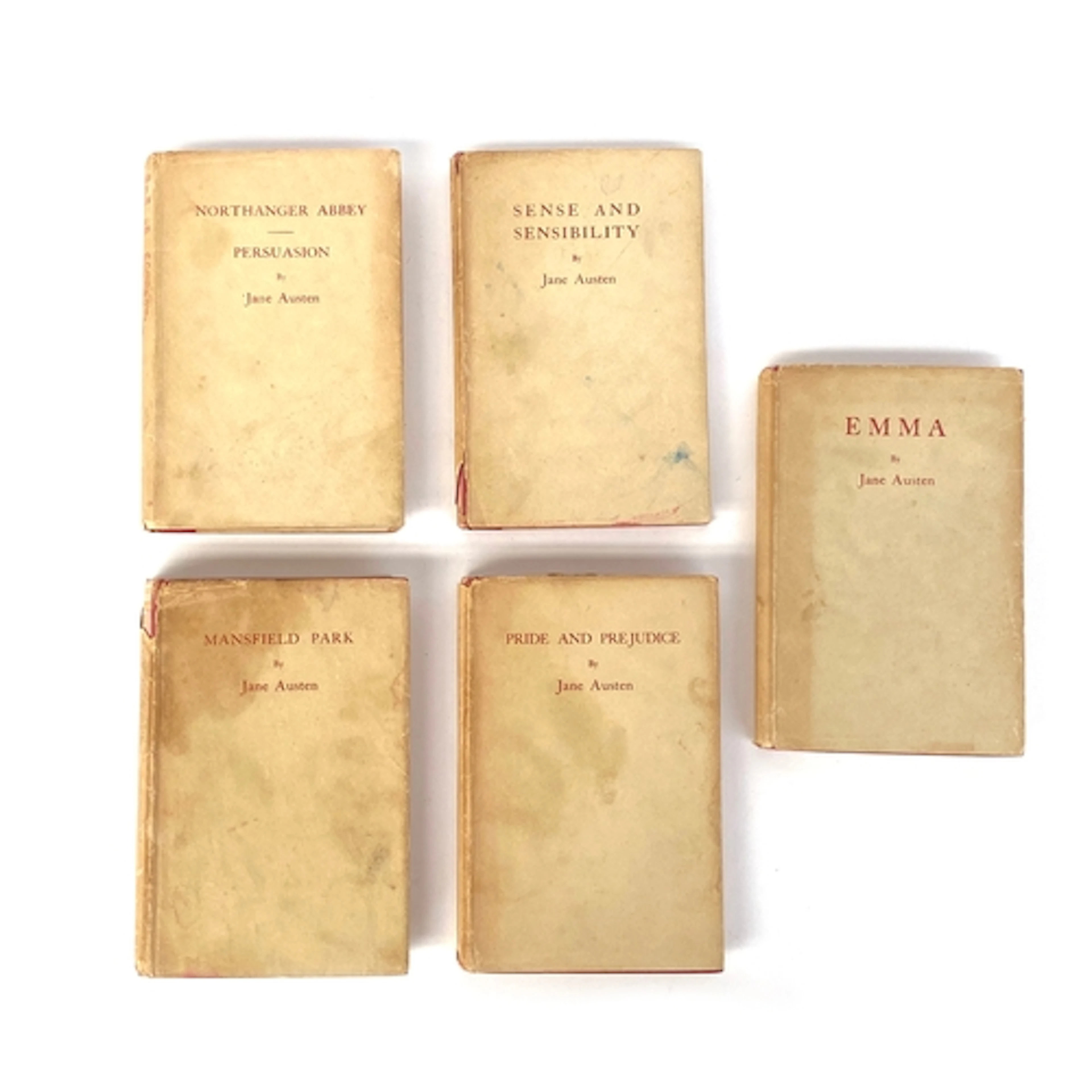 BOOKS, JANE AUSTEN. A full set of six-in-five vols. of Auste...
