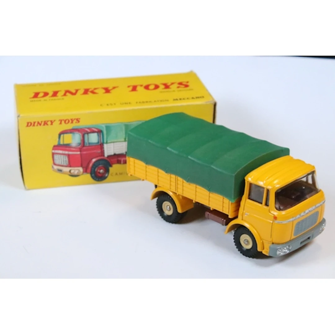Boxed French Dinky 584 Camion Bache GAK Berliet diecast mode...