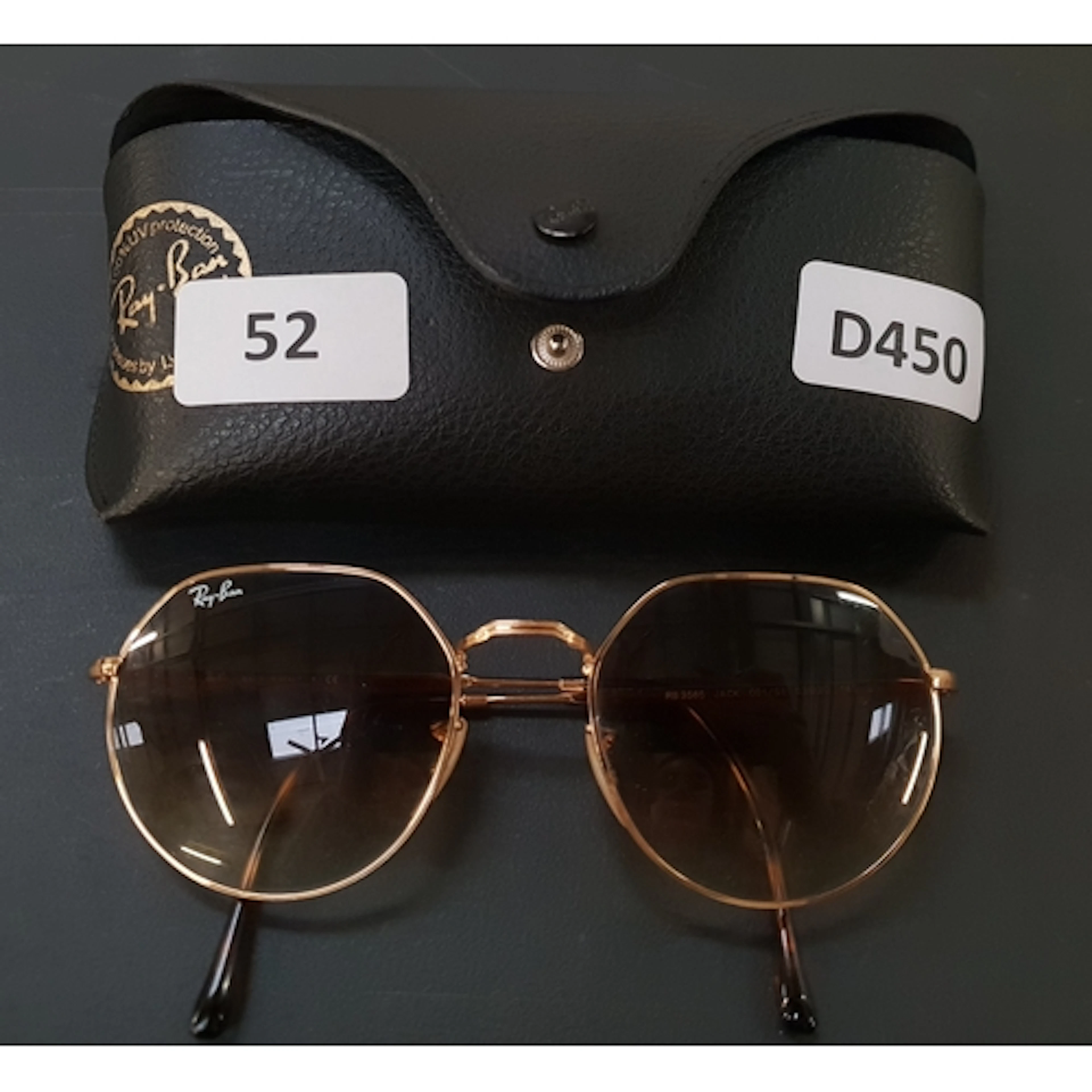 PAIR OF SUNGLASSES RAY BAN RB 3565 INC. CASE