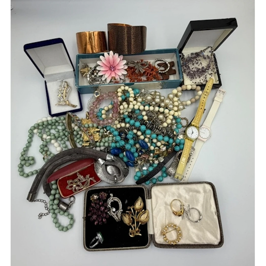 A selection of costume jewellery, various styles, makers and...