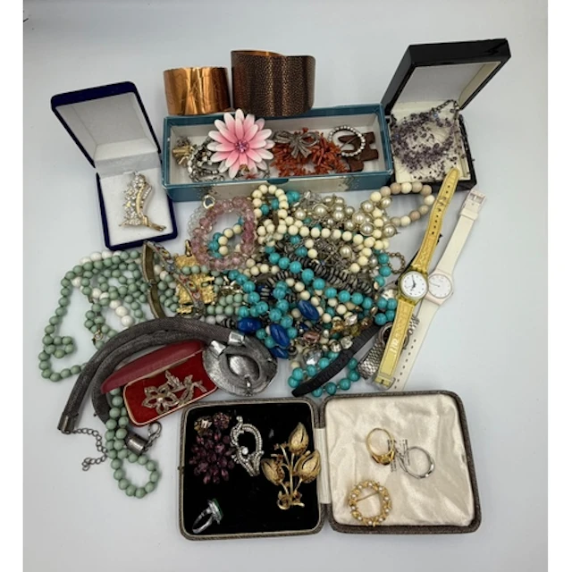 A selection of costume jewellery, various styles, makers and...