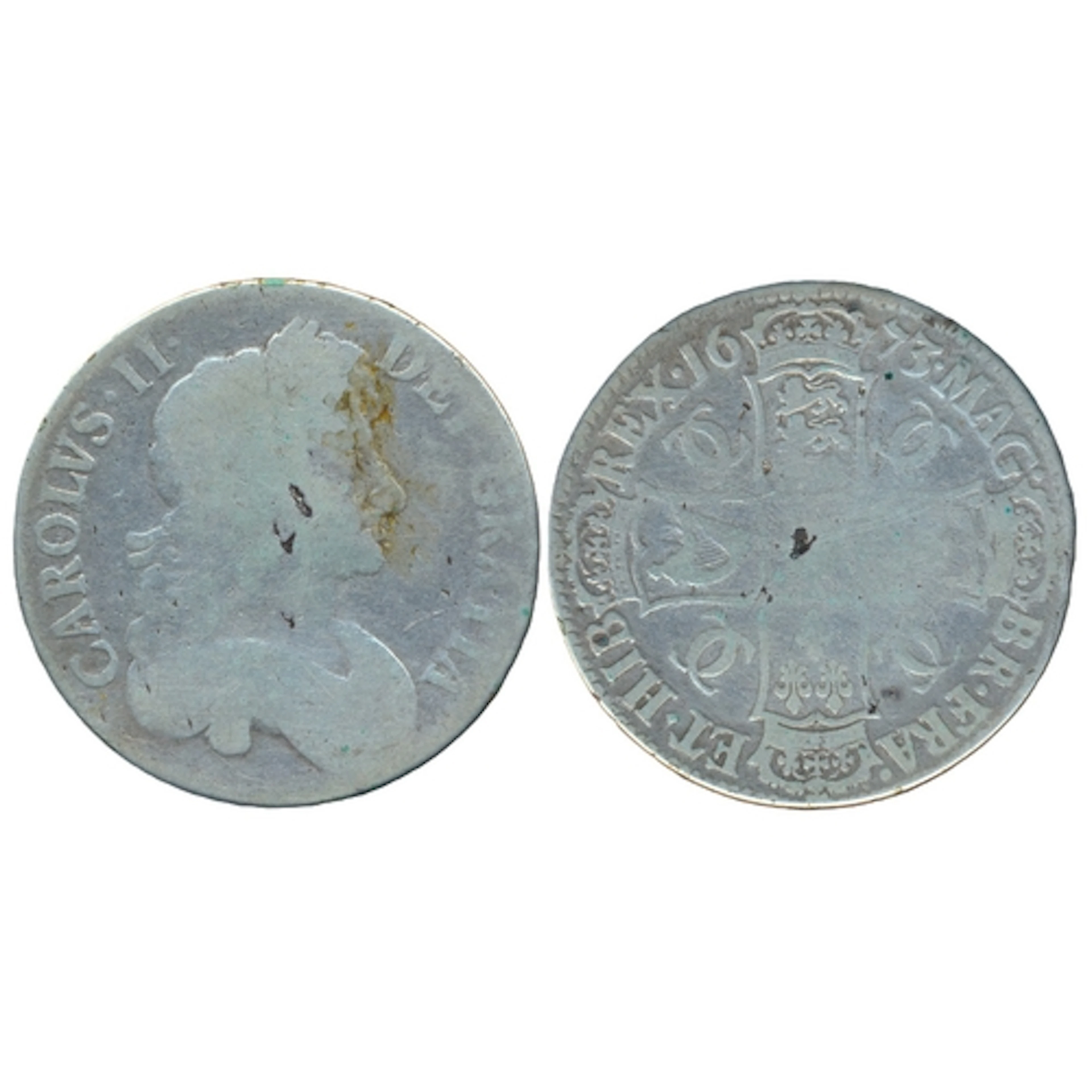 1673 crown nearly fine. (Y)