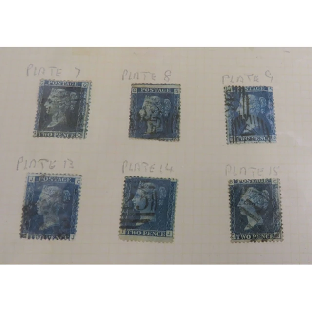Stamps: GB SG45 Plates