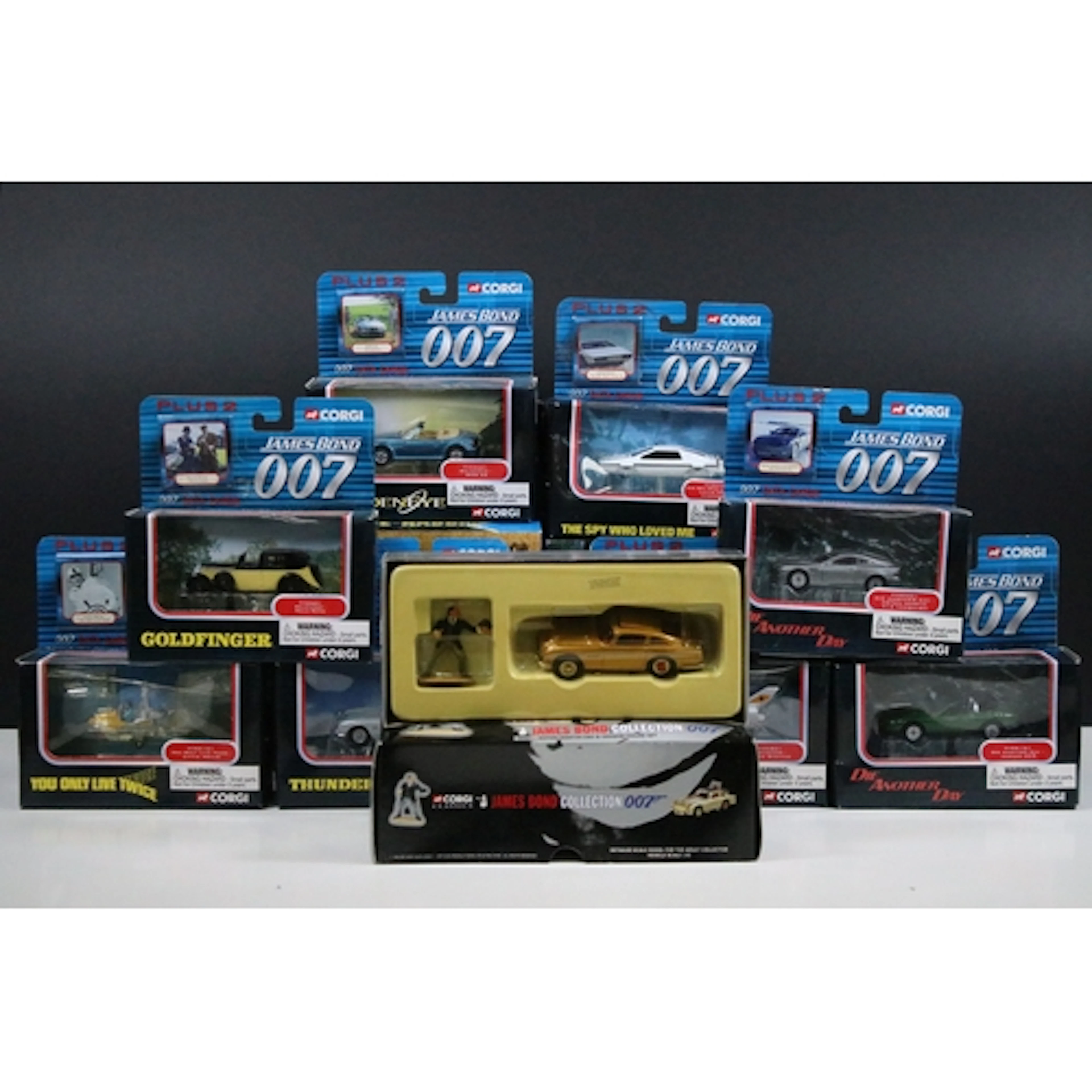 12 Boxed Corgi diecast models to include 9 x James Bond 007,...