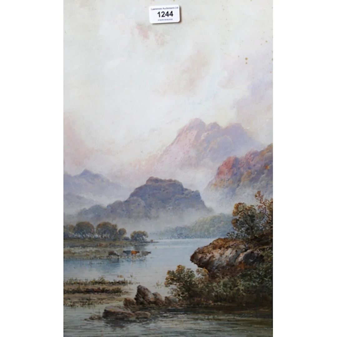 L. Campbell, pair of watercolour landscapes, highland scenes...