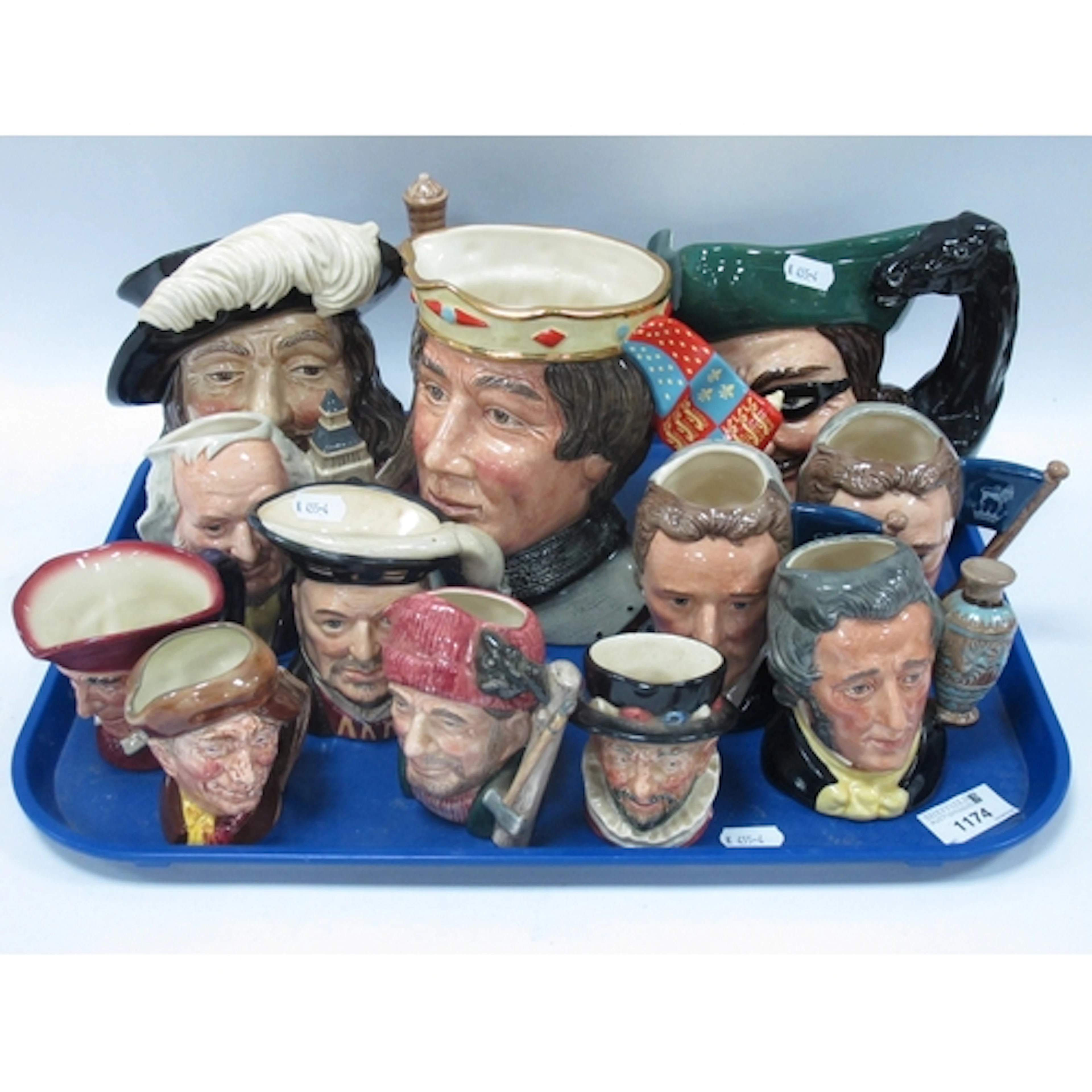 Royal Doulton Character Jugs, in various sizes, including He...