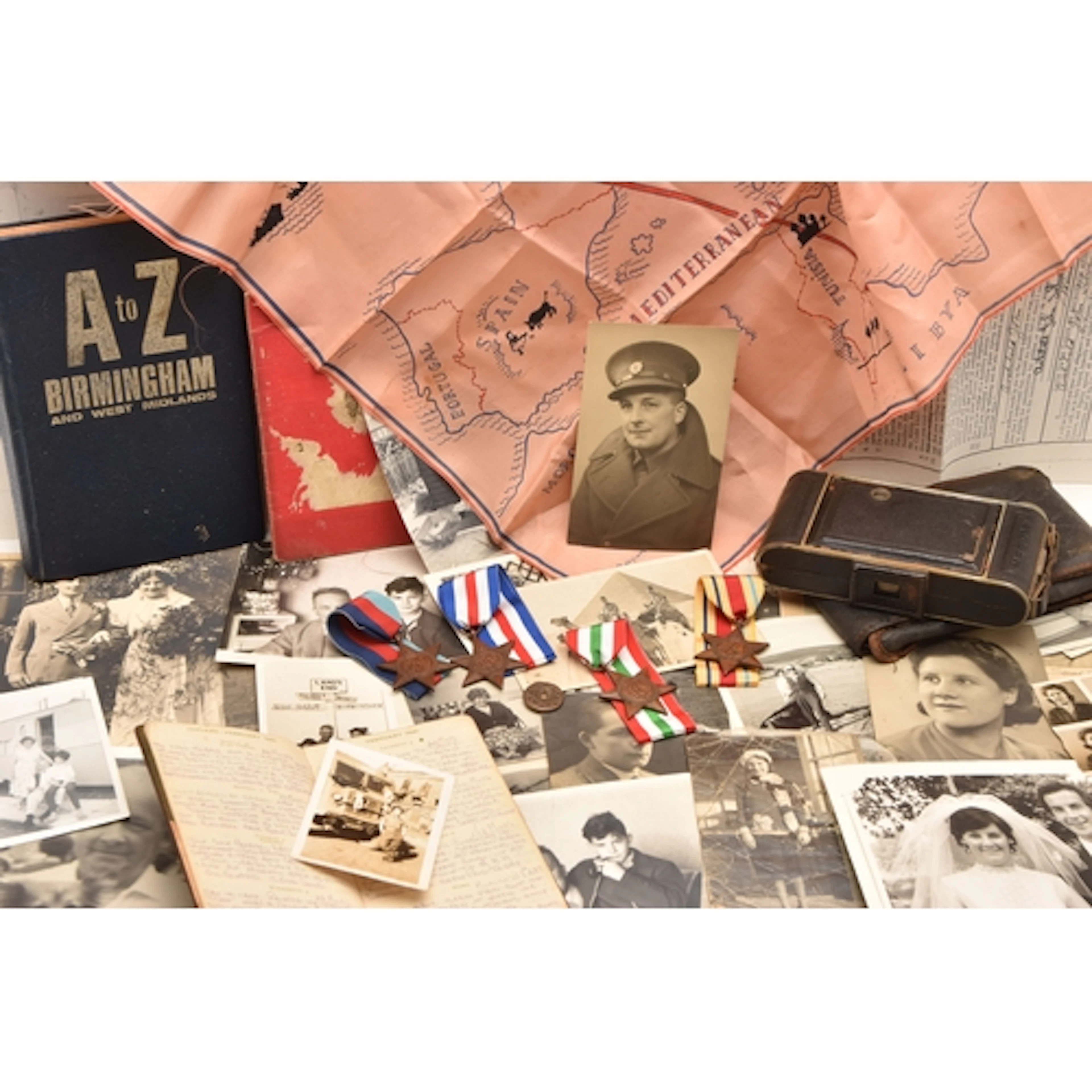 A FASCINATING ARCHIVE OF MEDALS, PHOTOGRAPHS AND A HANDWRITT...
