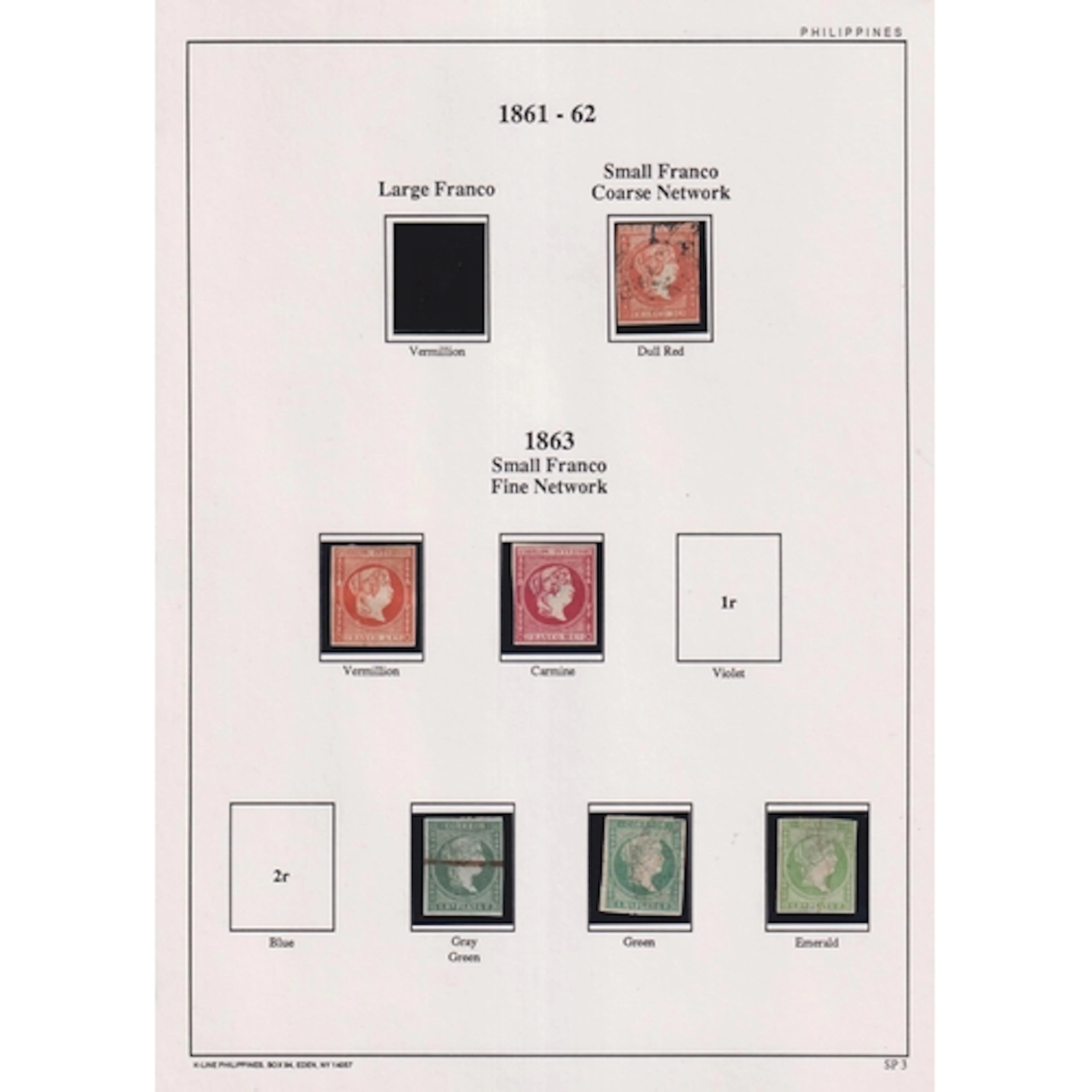 A mint and used Philippines stamp collection, housed in a pr...