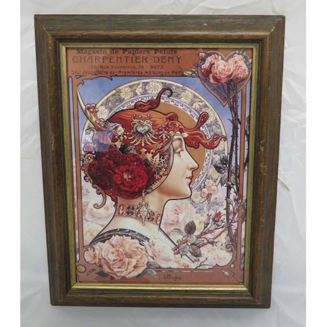 F/g Art Nouveau Advertising Print designed by Louis Theophil...