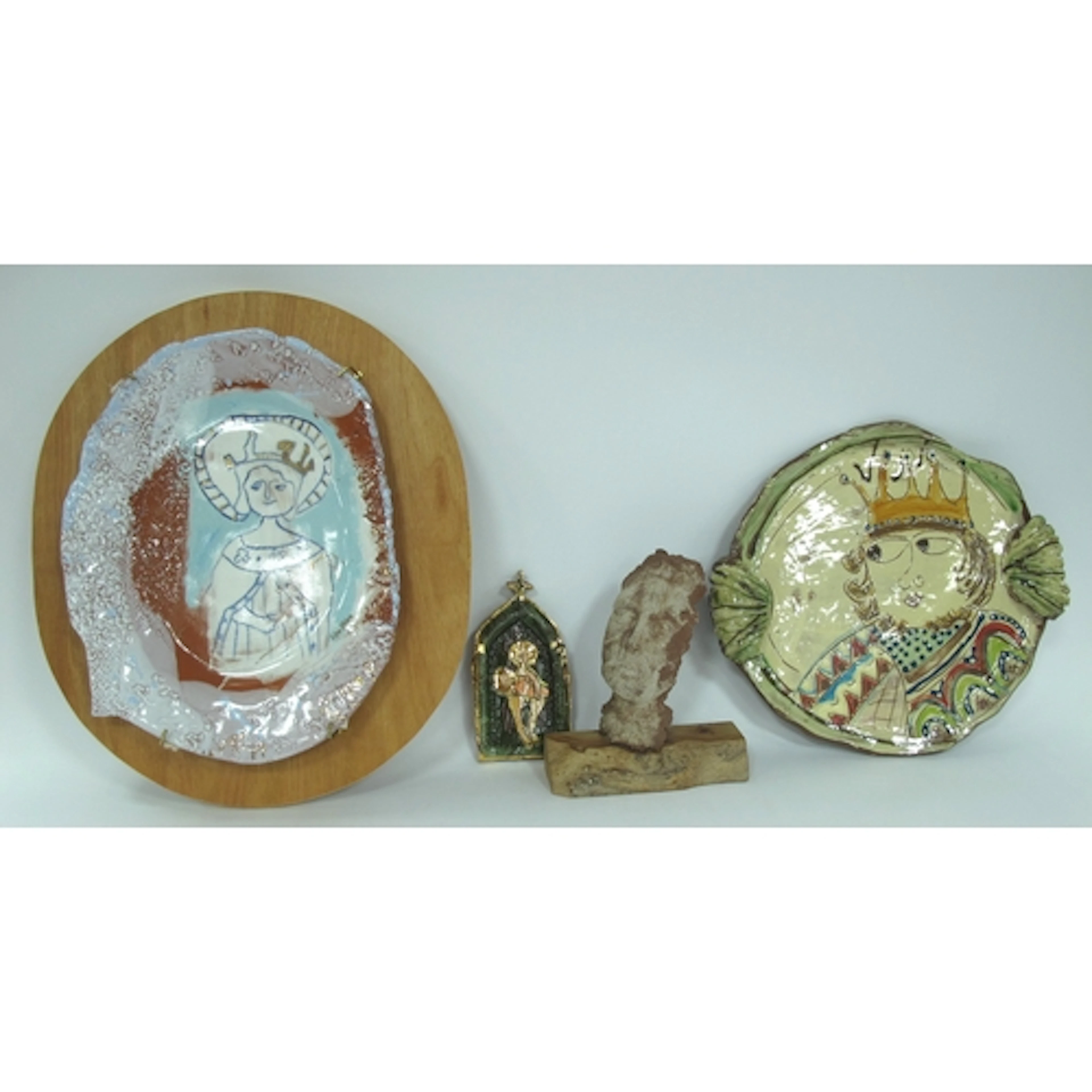 Handcrafted studio ceramic artworks, including ceramic art p...