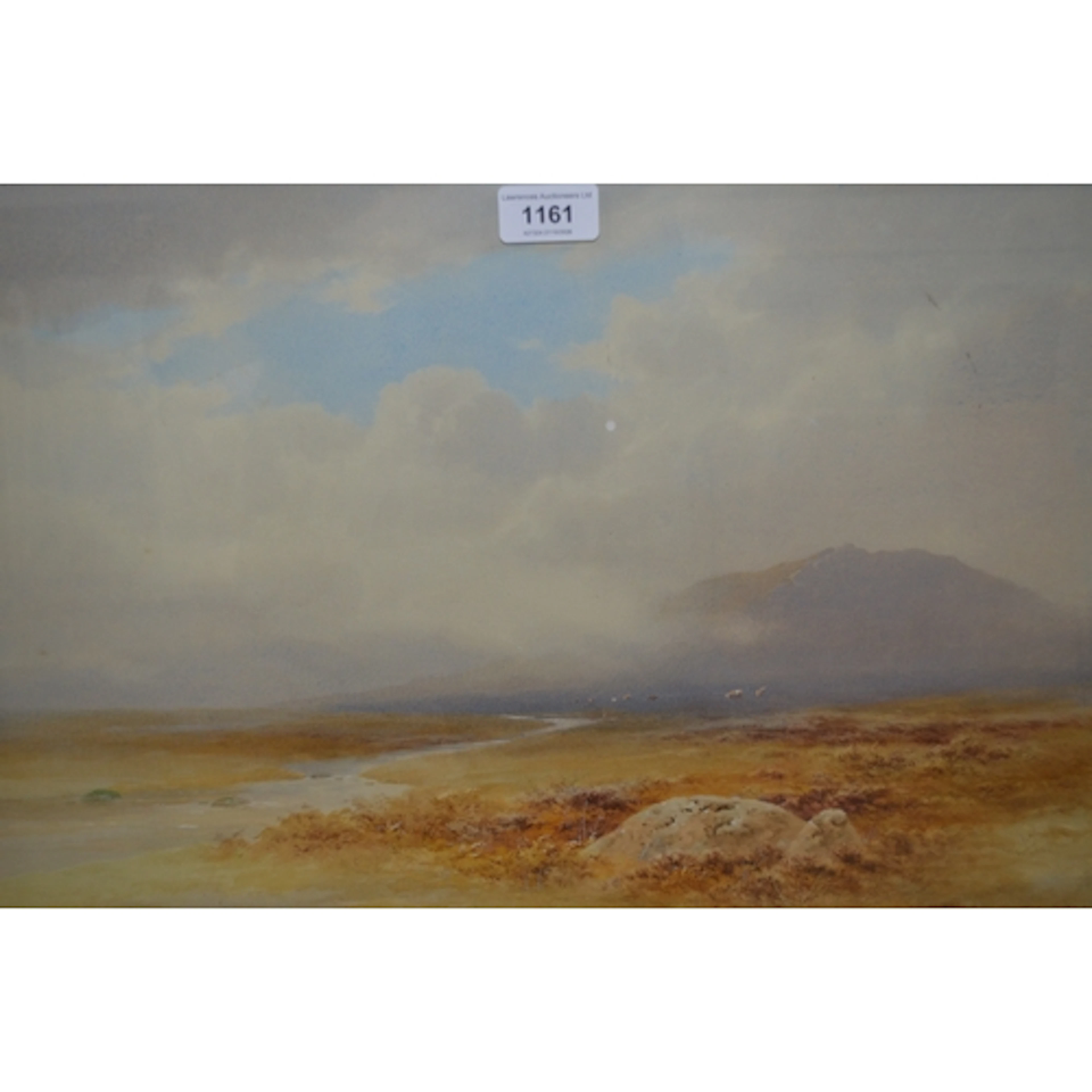 Charles E. Brittan, watercolour, moorland landscape, signed,...
