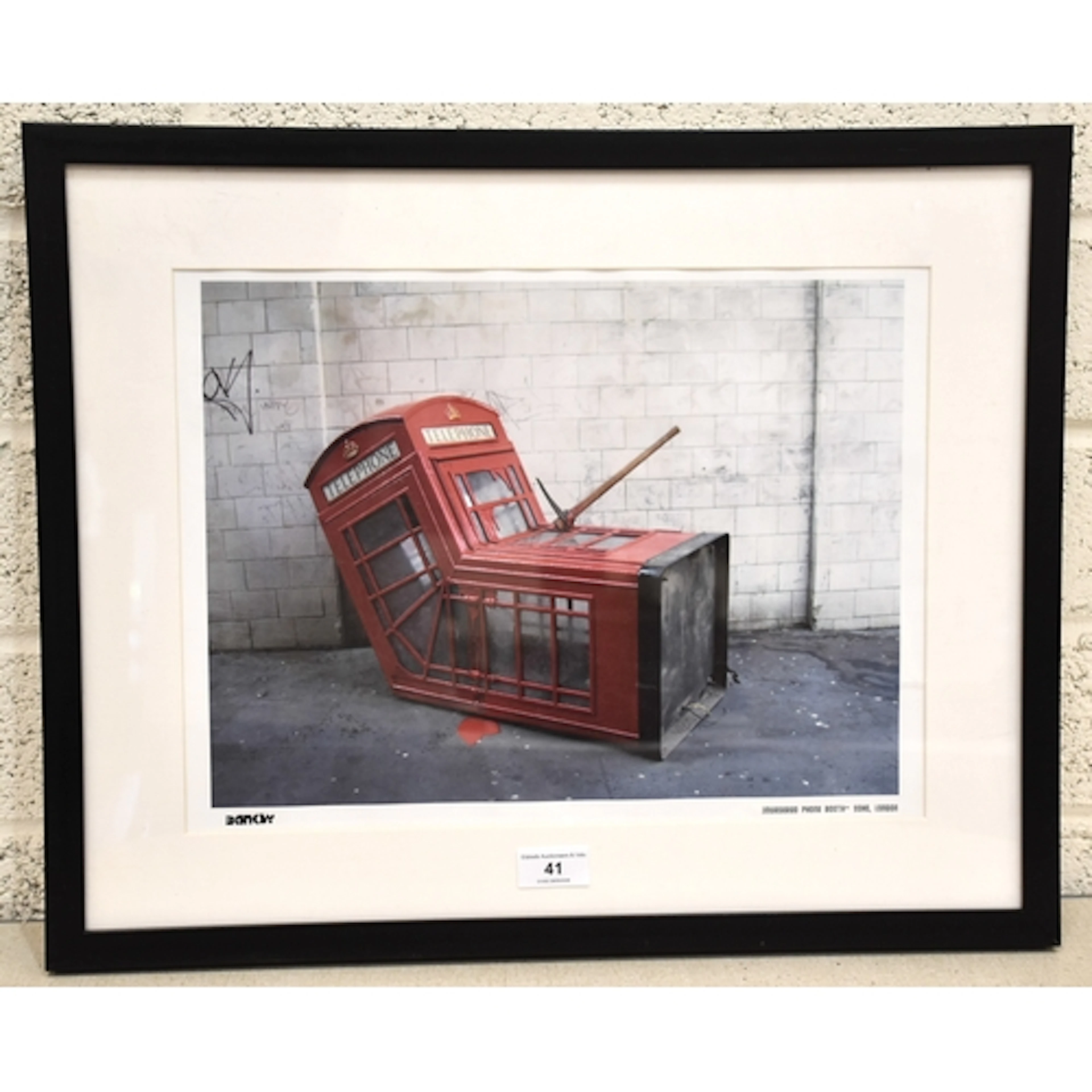 After Banksy, 'Murdered phone booth, Soho, London, modern ph...