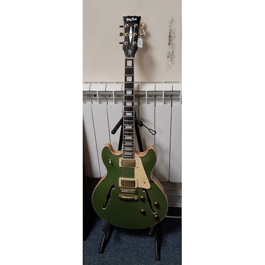 A HARLEY BENTON HB-35PLUS ELECTRIC GUITAR, featured in a met...