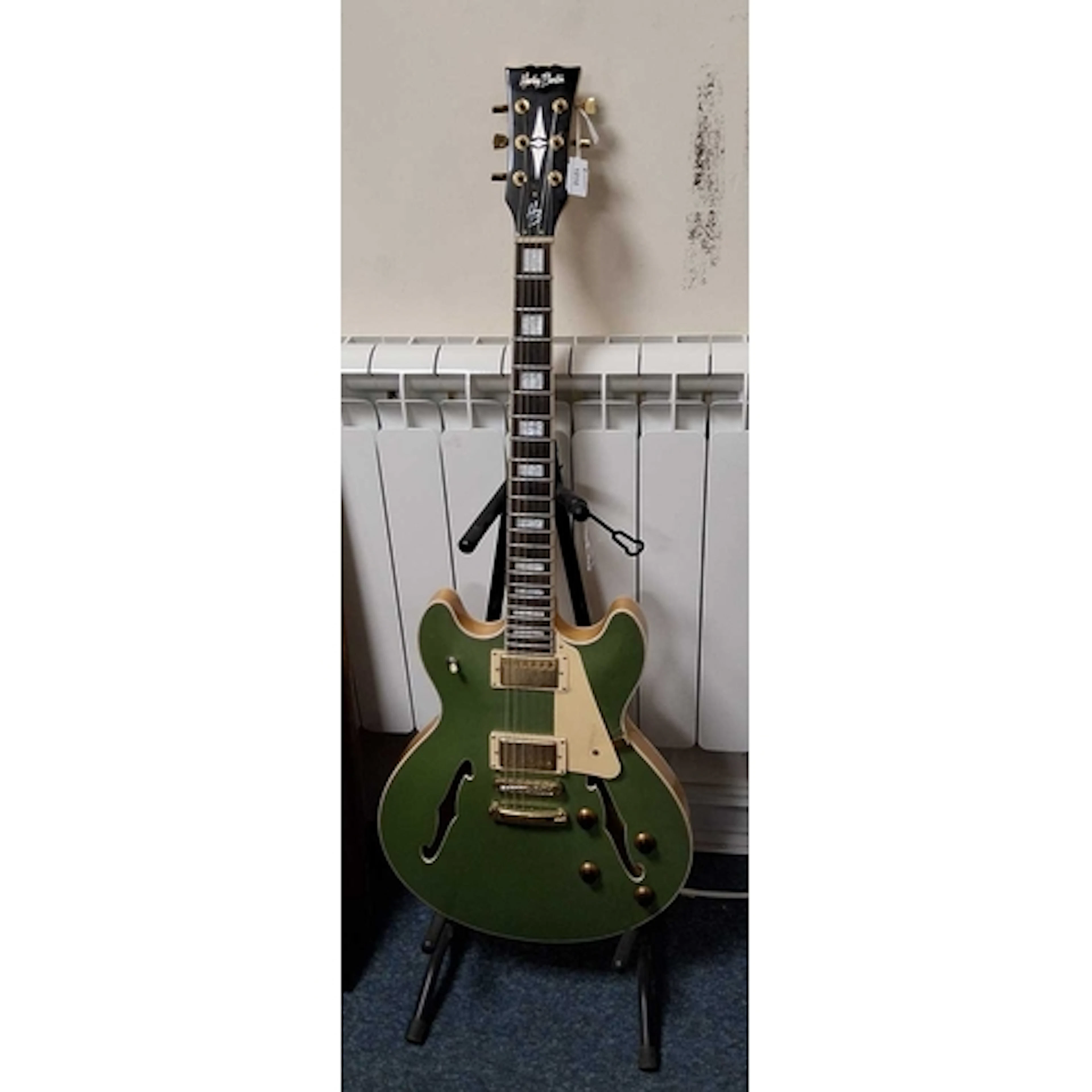 A HARLEY BENTON HB-35PLUS ELECTRIC GUITAR, featured in a met...