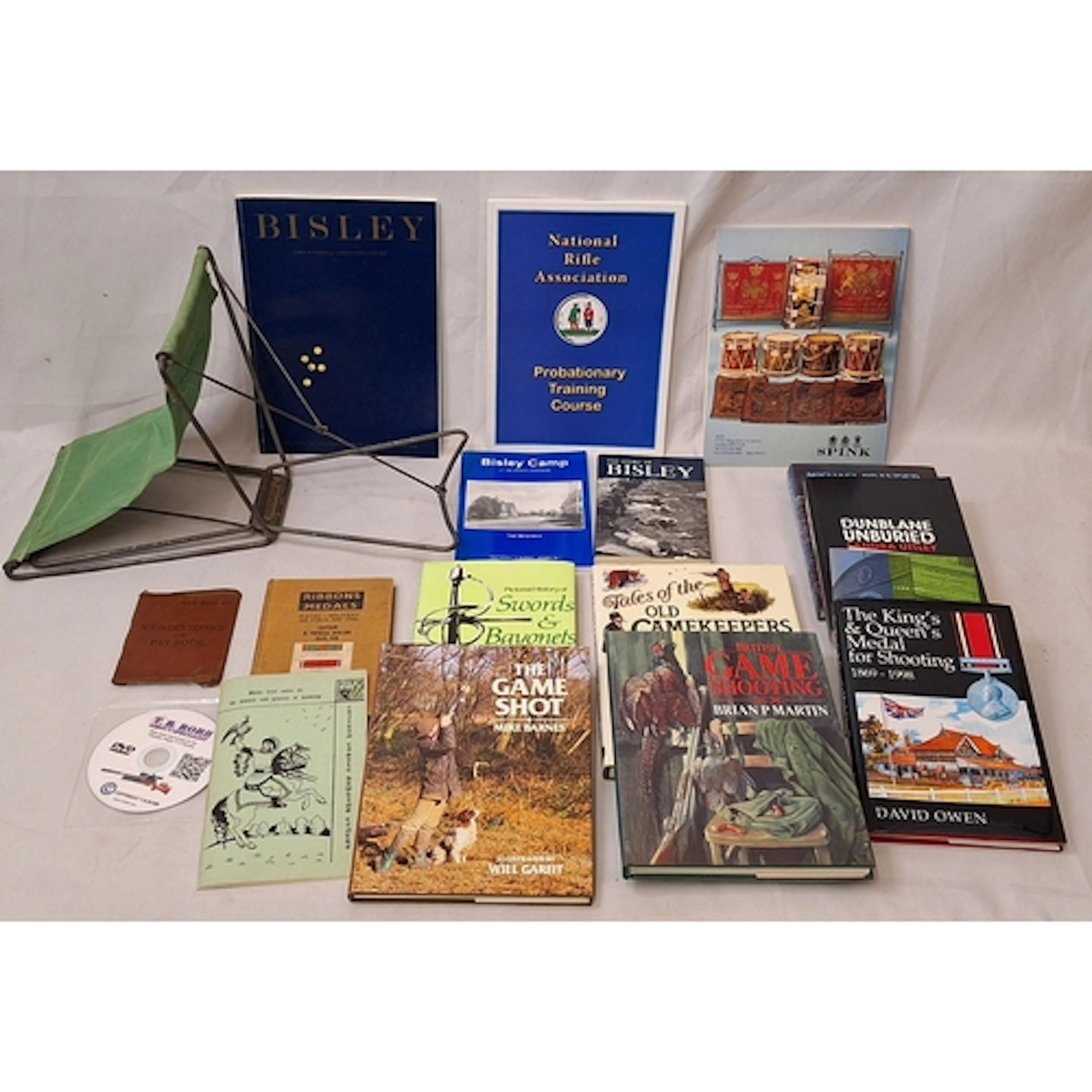 Books incl. NRA Training Course, Bisley shooting magazine, K...