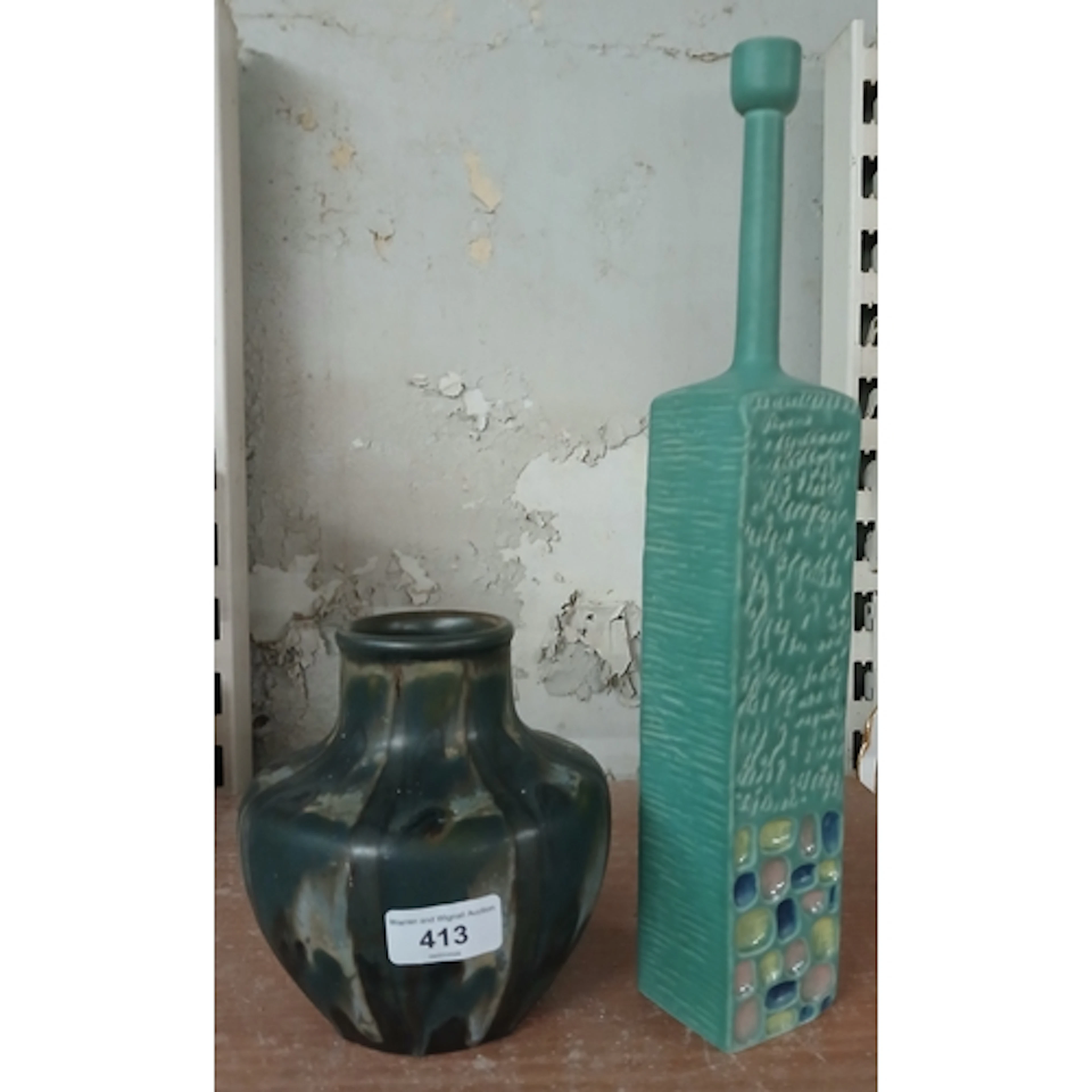 Charles Catteau for Keramis pottery vase and an Italian by C...