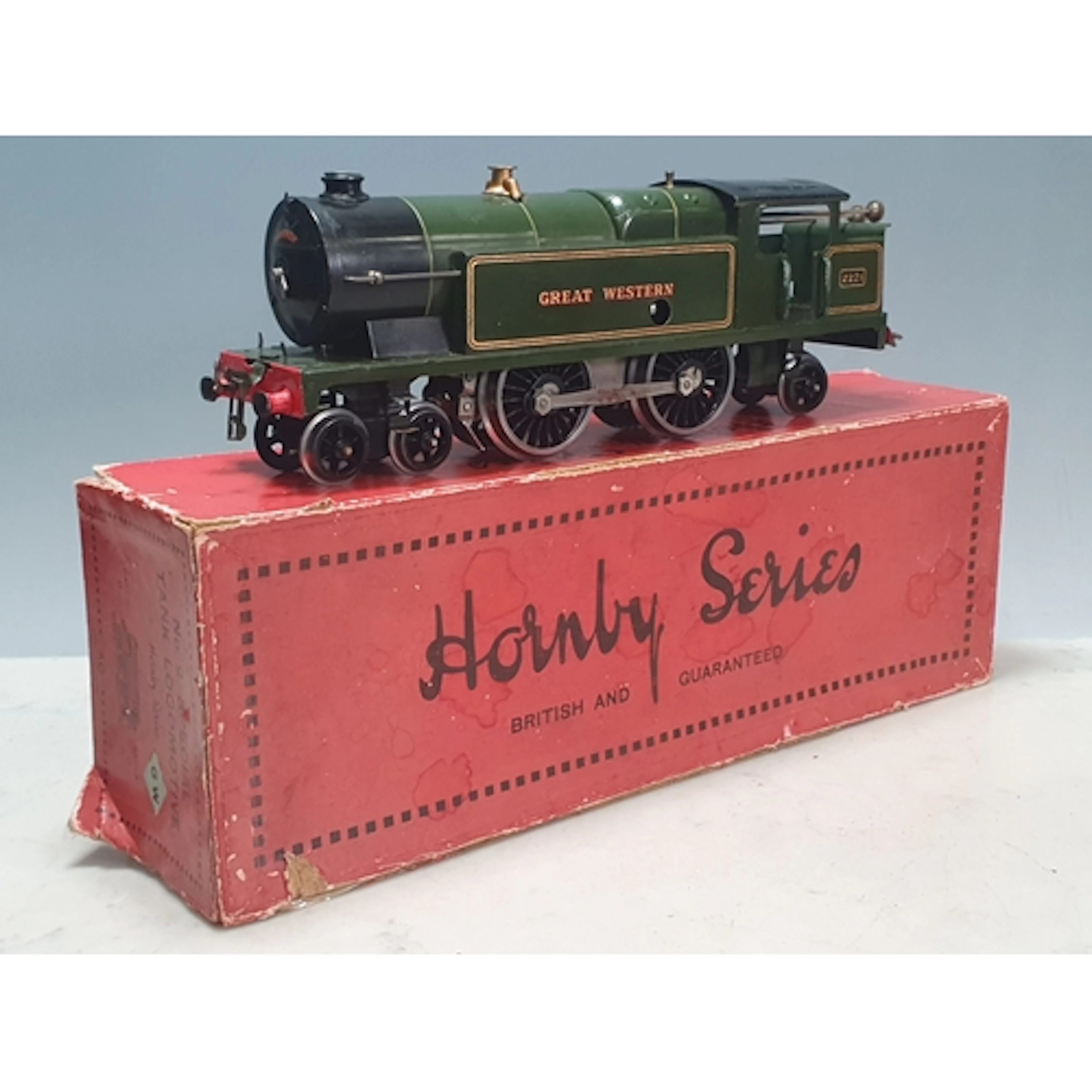 A boxed Hornby 0 gauge No.2 Special clockwork 4-4-2T in Grea...