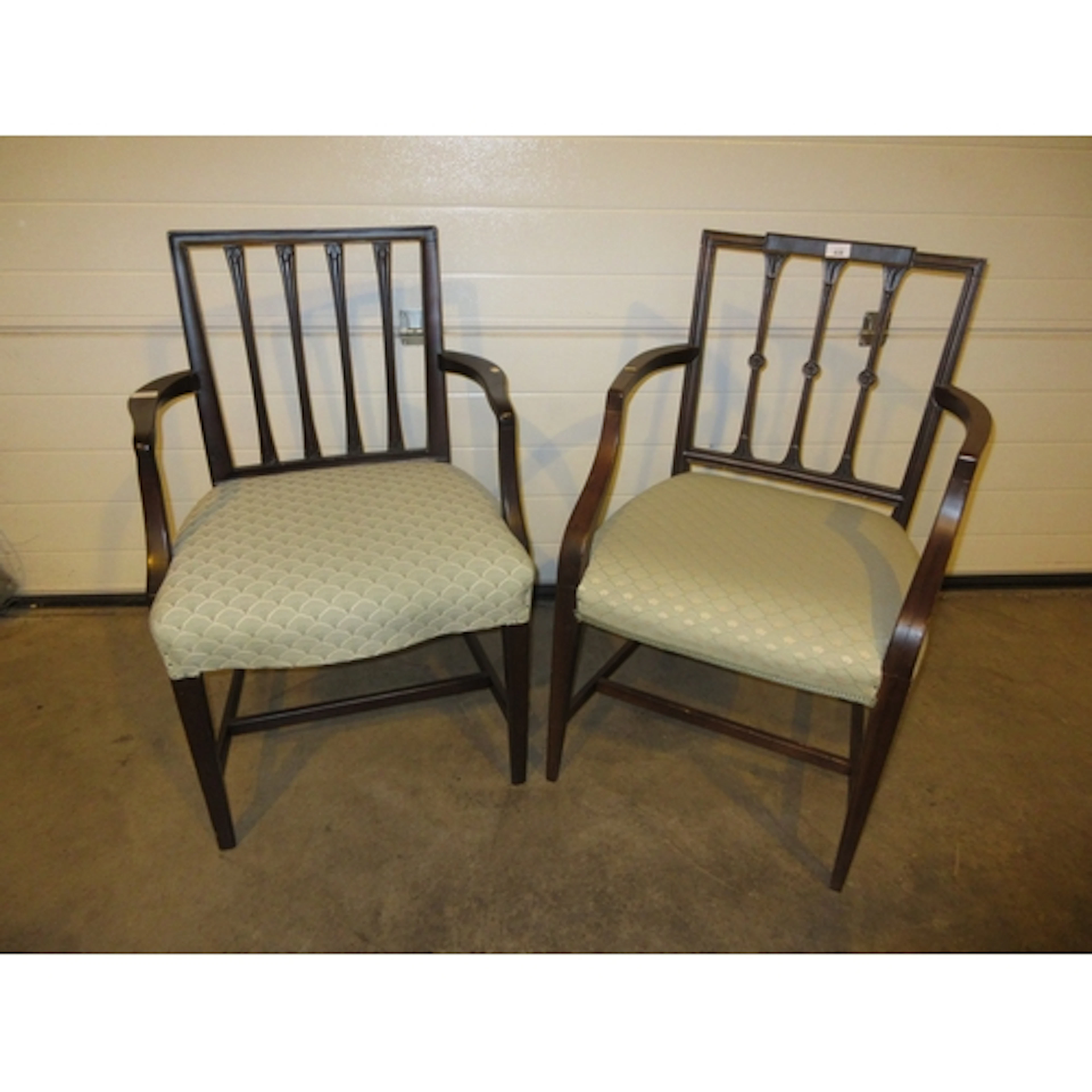 Two Georgian Elbow Chairs