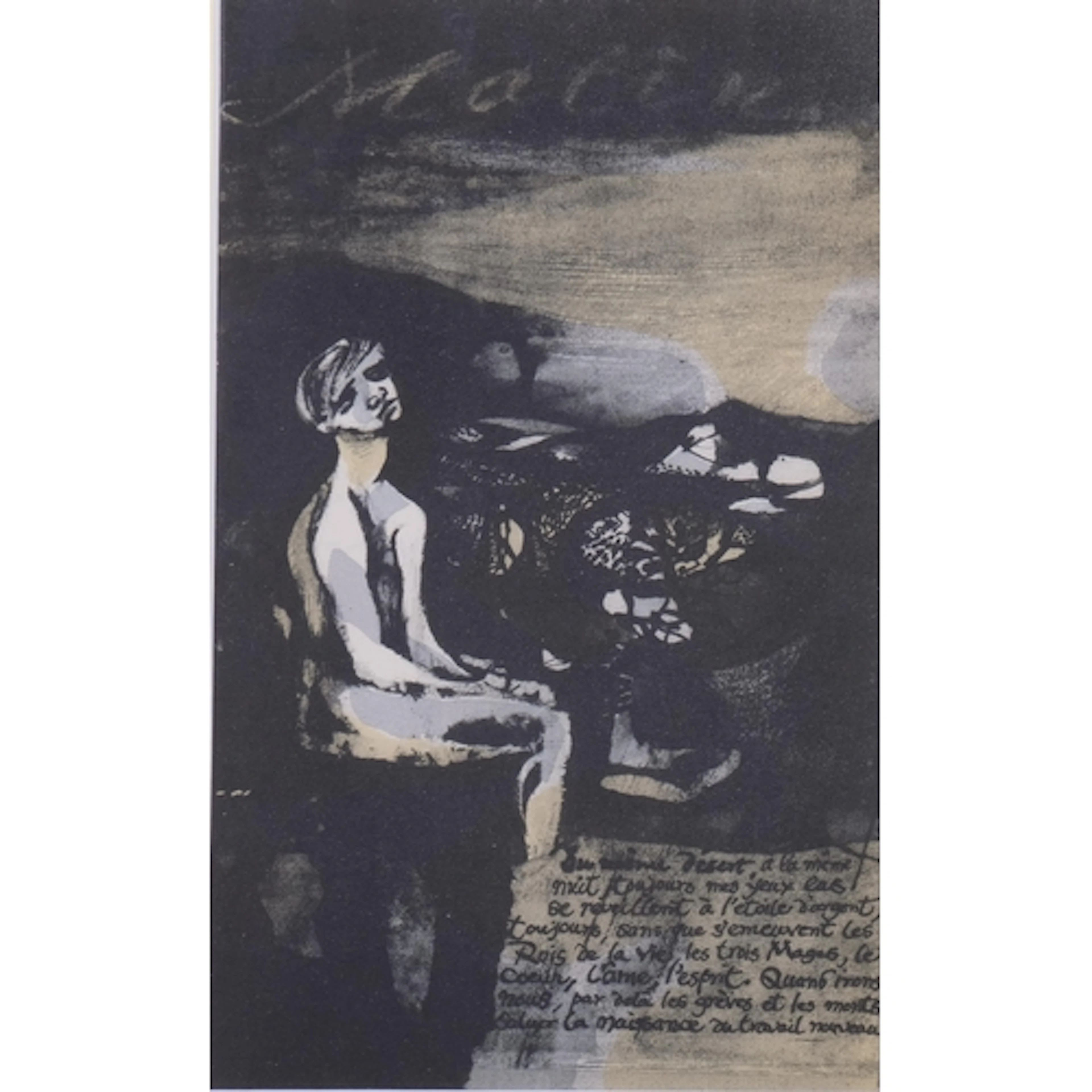 Keith Vaughan (1912-1977), original colour lithograph on wov...