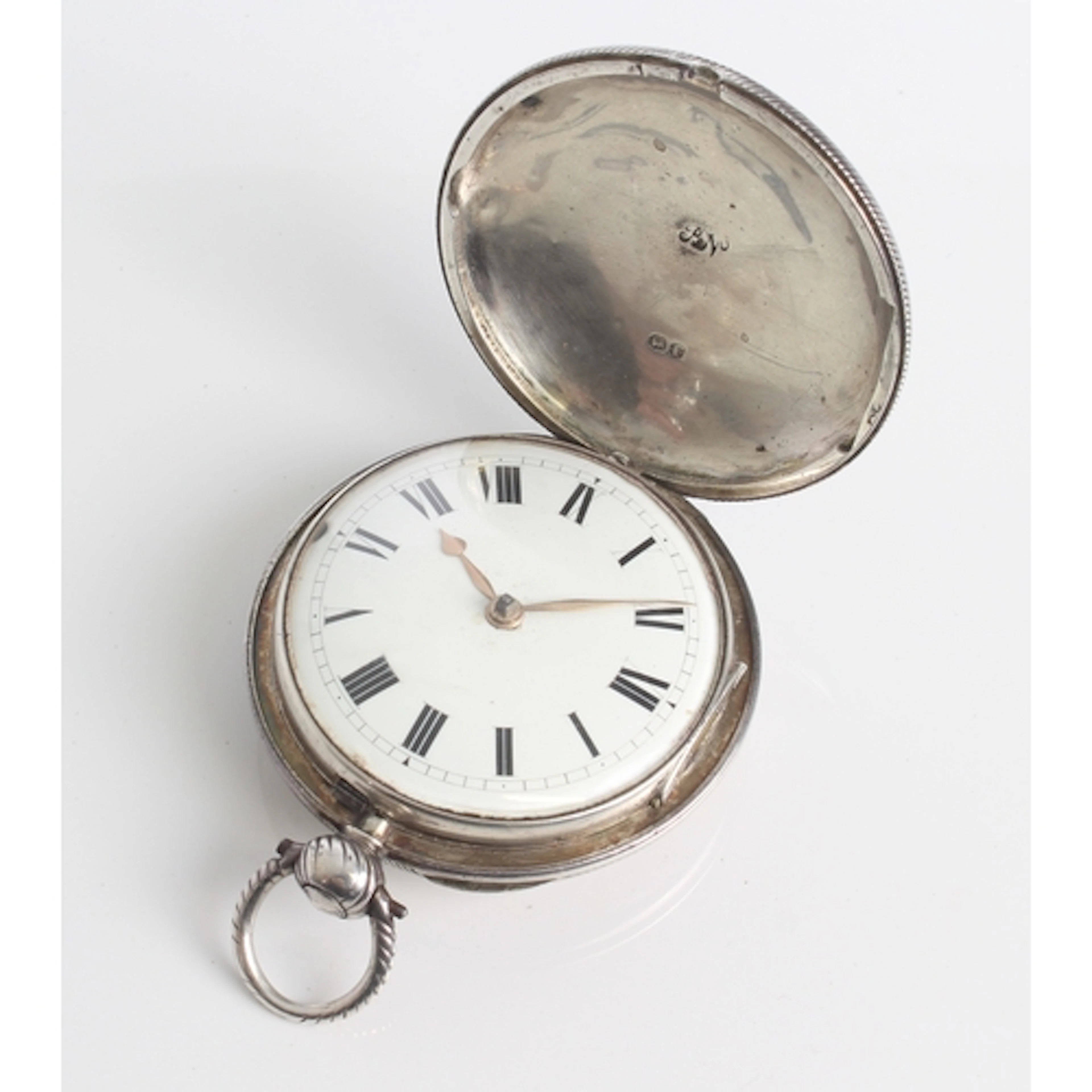 A George IV silver fusee pocket watch by George Crane of Wor...