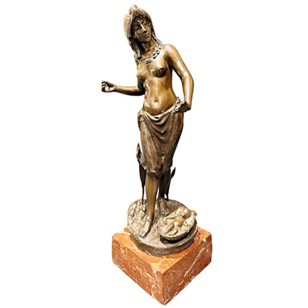 French school, a bronze figure group depicting Pharos's daug...