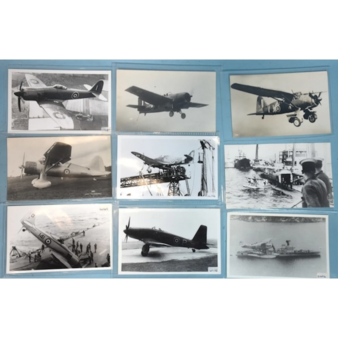 Approximately 110 postcard-sized photographs and RP postcard...