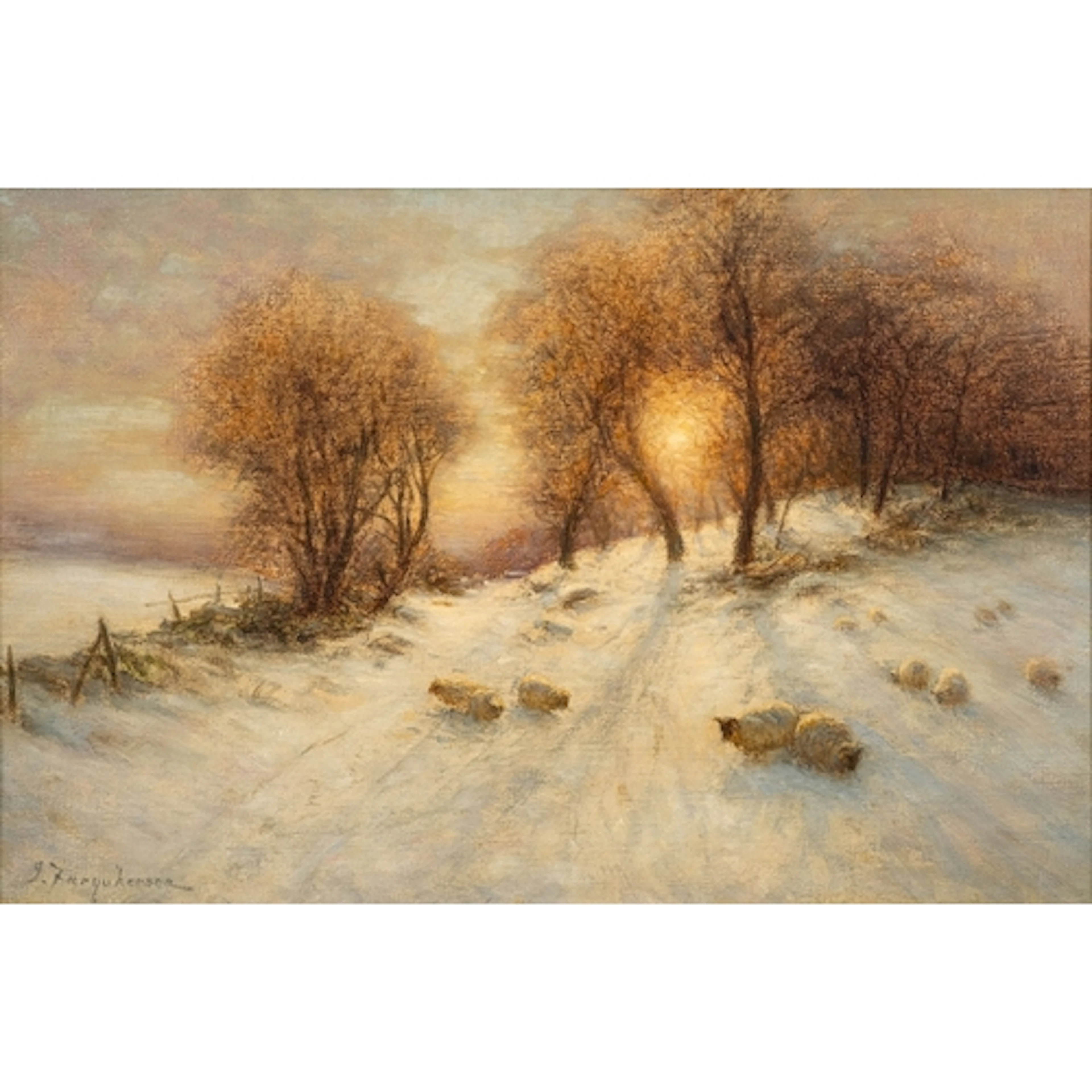 Joseph Farquharson (Scottish, 1846-1935) - 'Day Declining i...