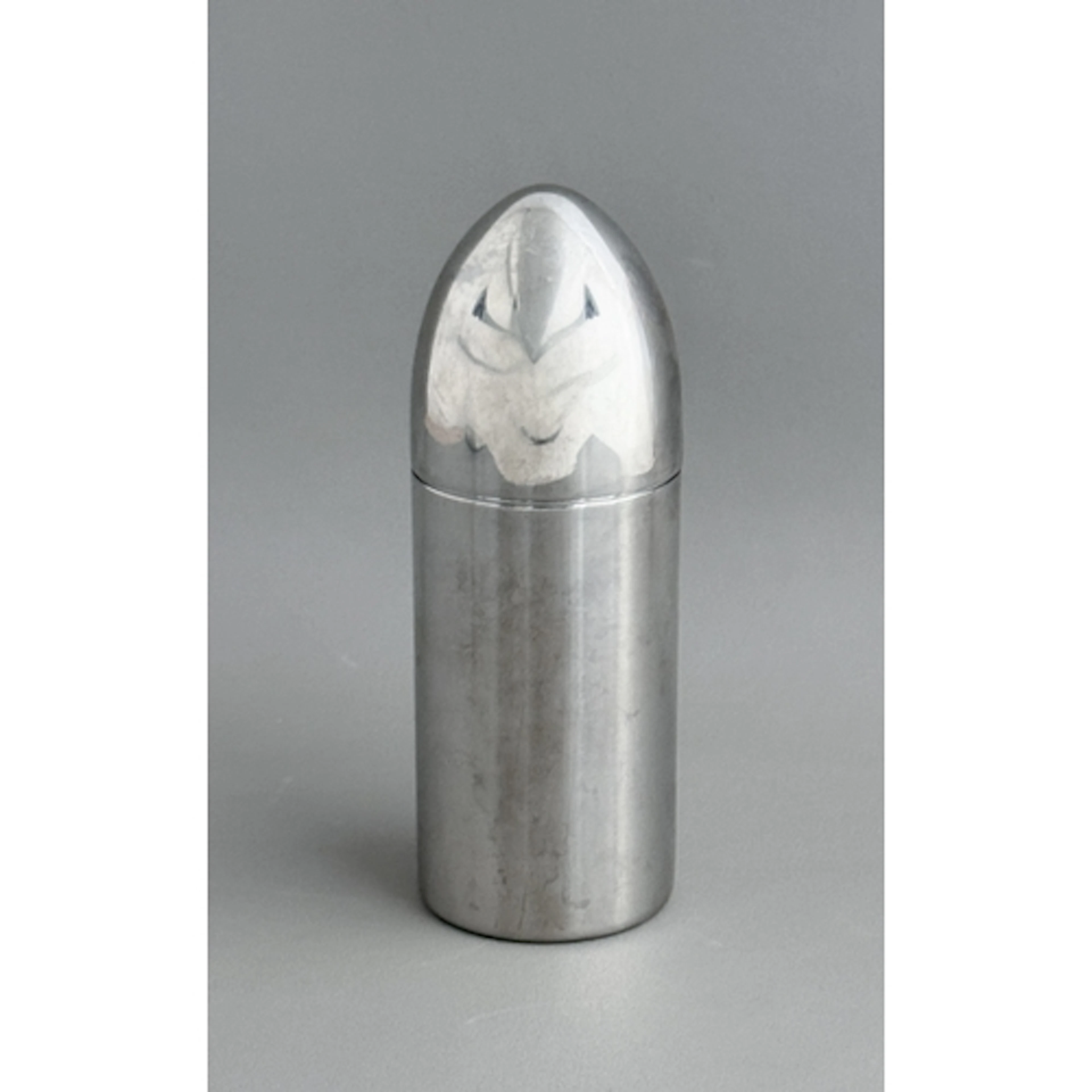 A contemporary bullet shaped cocktail shaker - '18-10', stai...