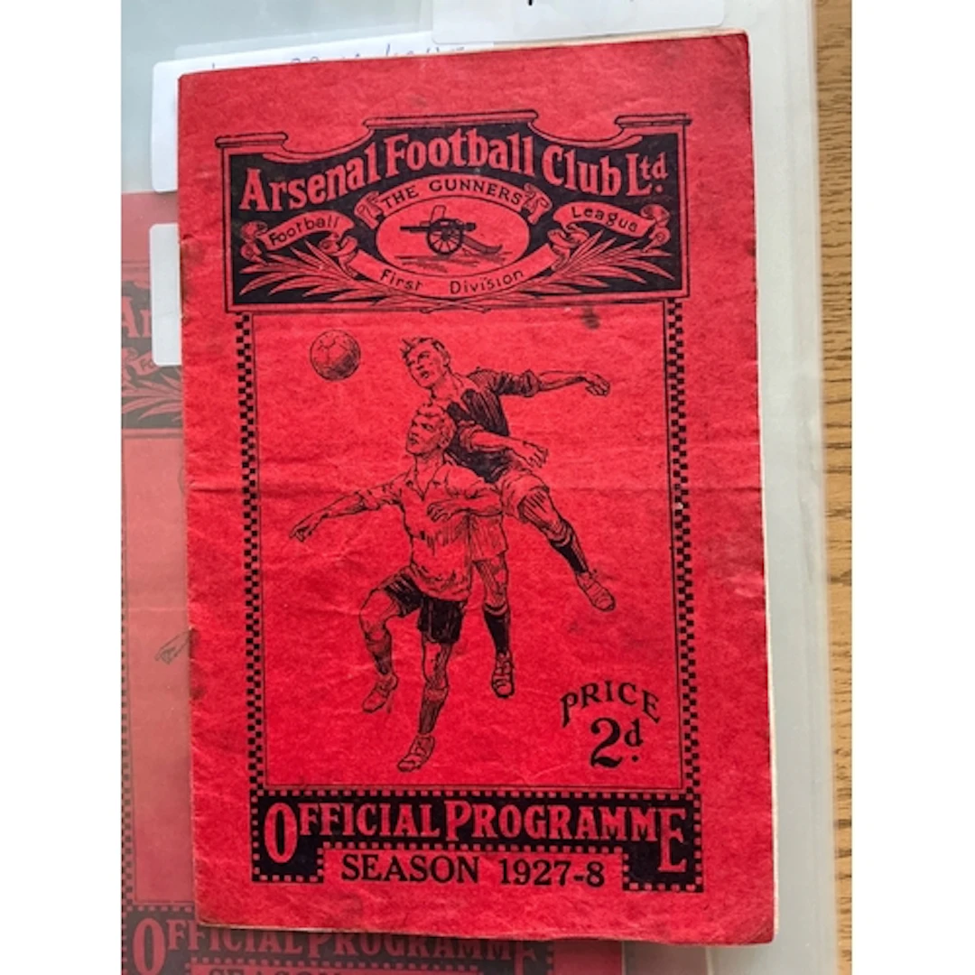 1927 - 1928 Arsenal v West Brom FA Cup Football Programme: F...