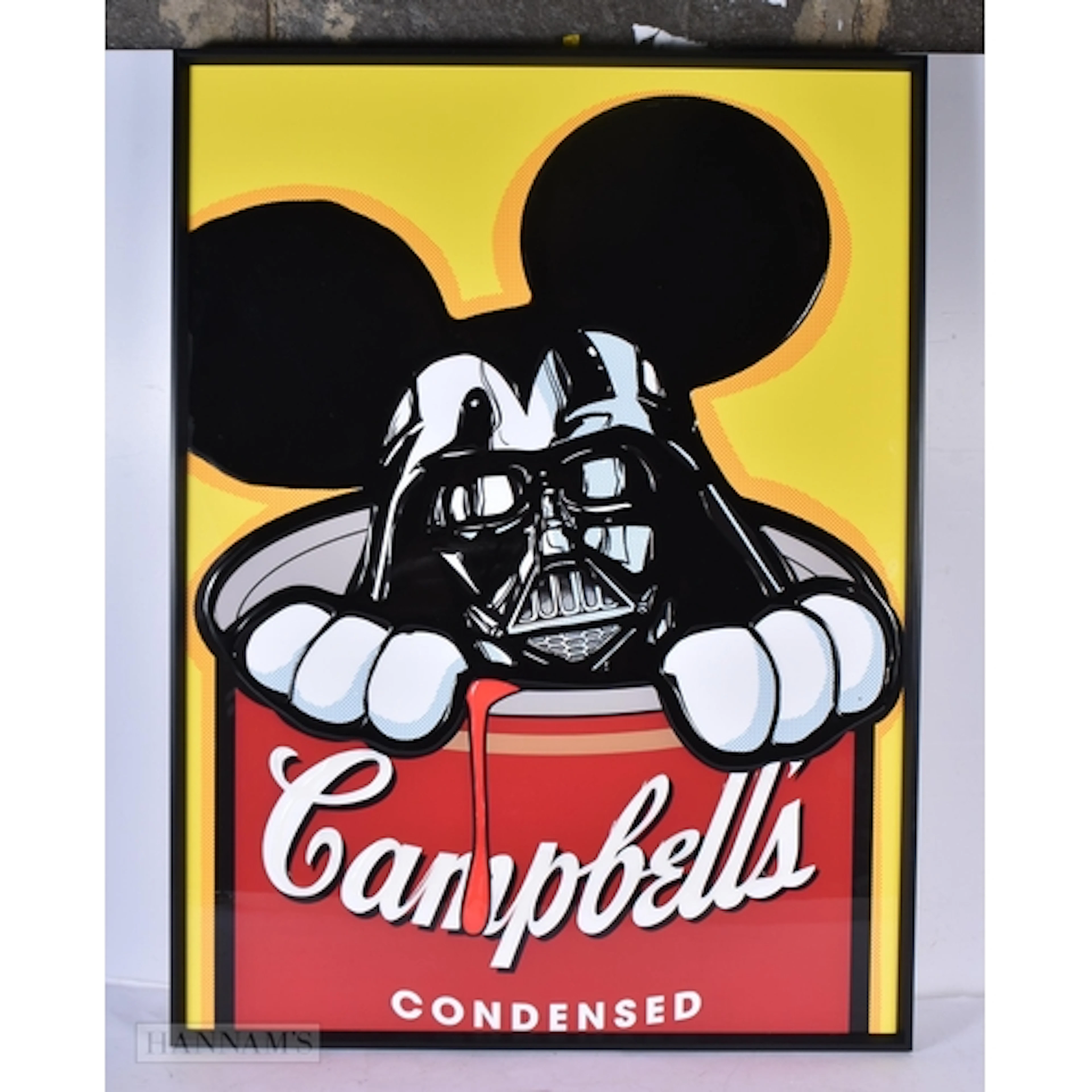 An Andy Warhol Campbell soup picture 81n x 61cm