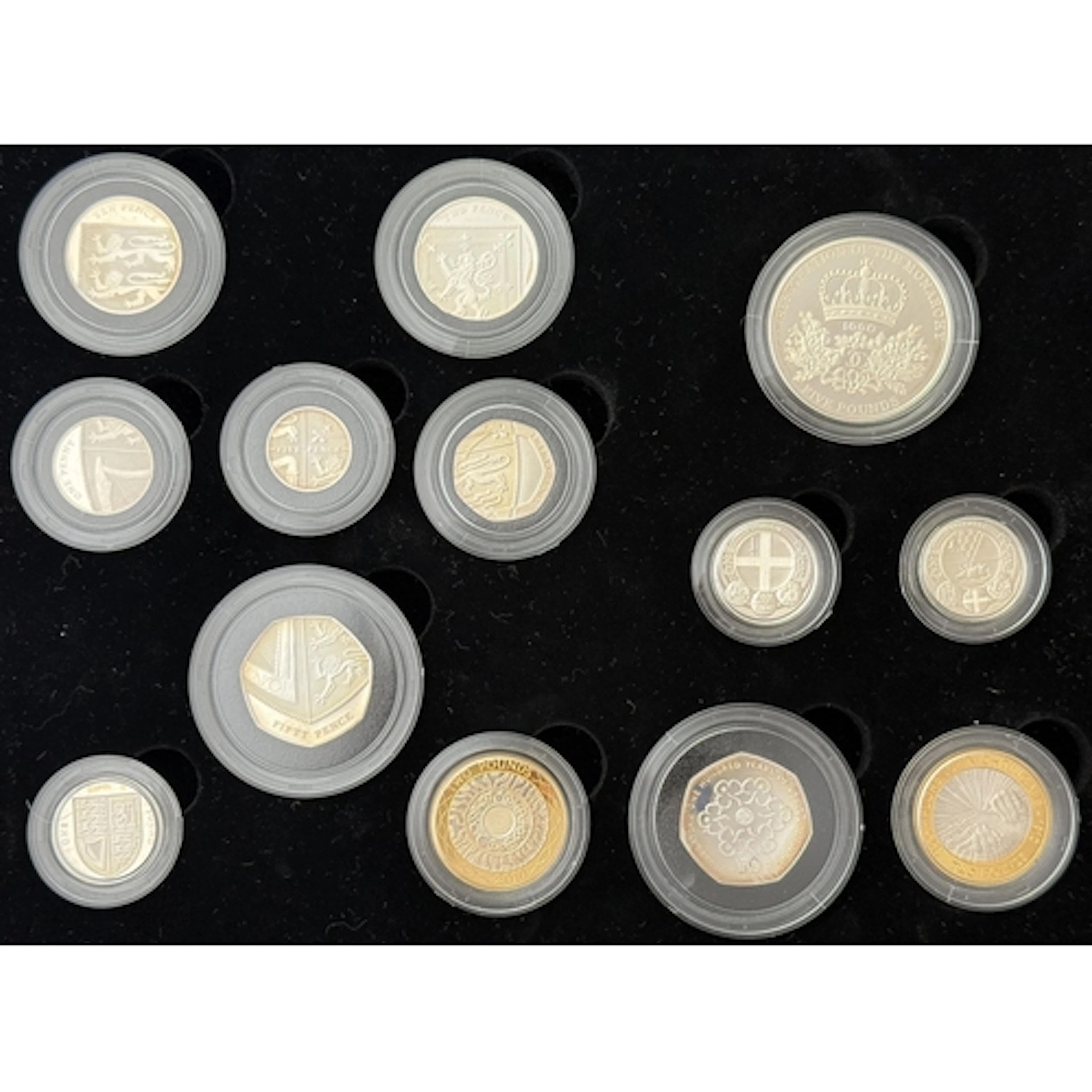 UK 2010 The Royal Mint Silver Proof Coin Year Set, comprisin...