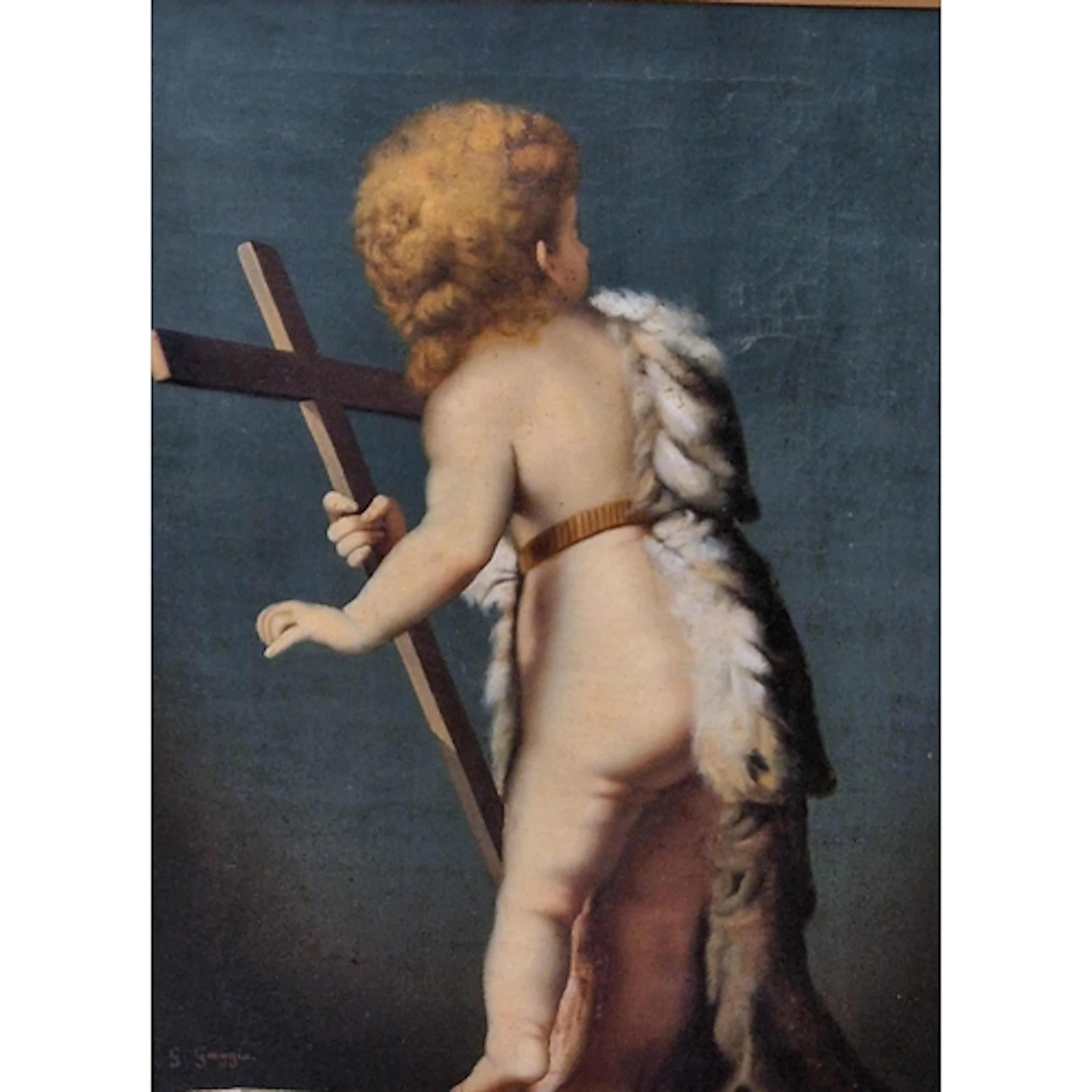 AFTER PAOLO VERONESE. The Infant St. John holding a Cross, o...