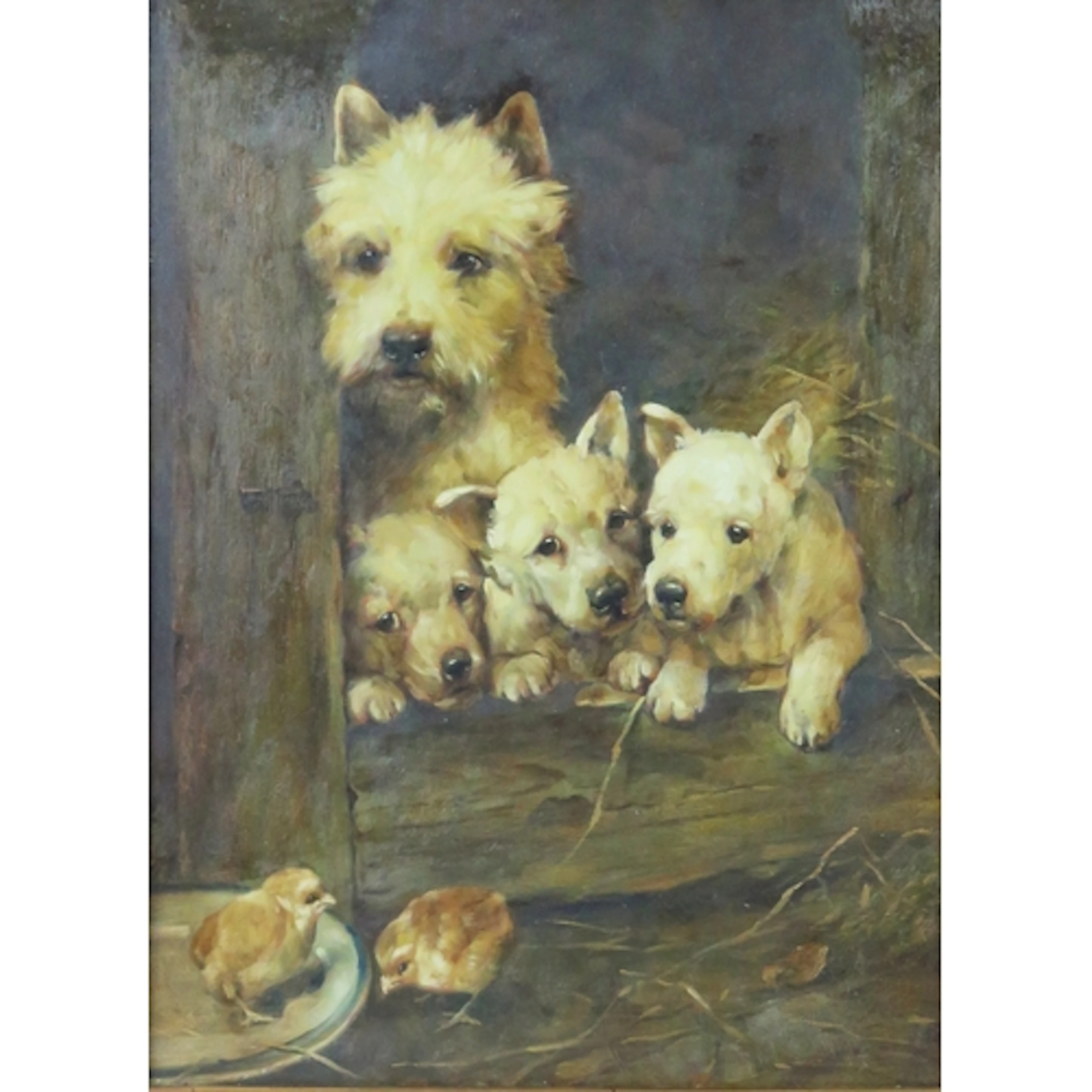 Late nineteenth/early twentieth century oil on board study o...