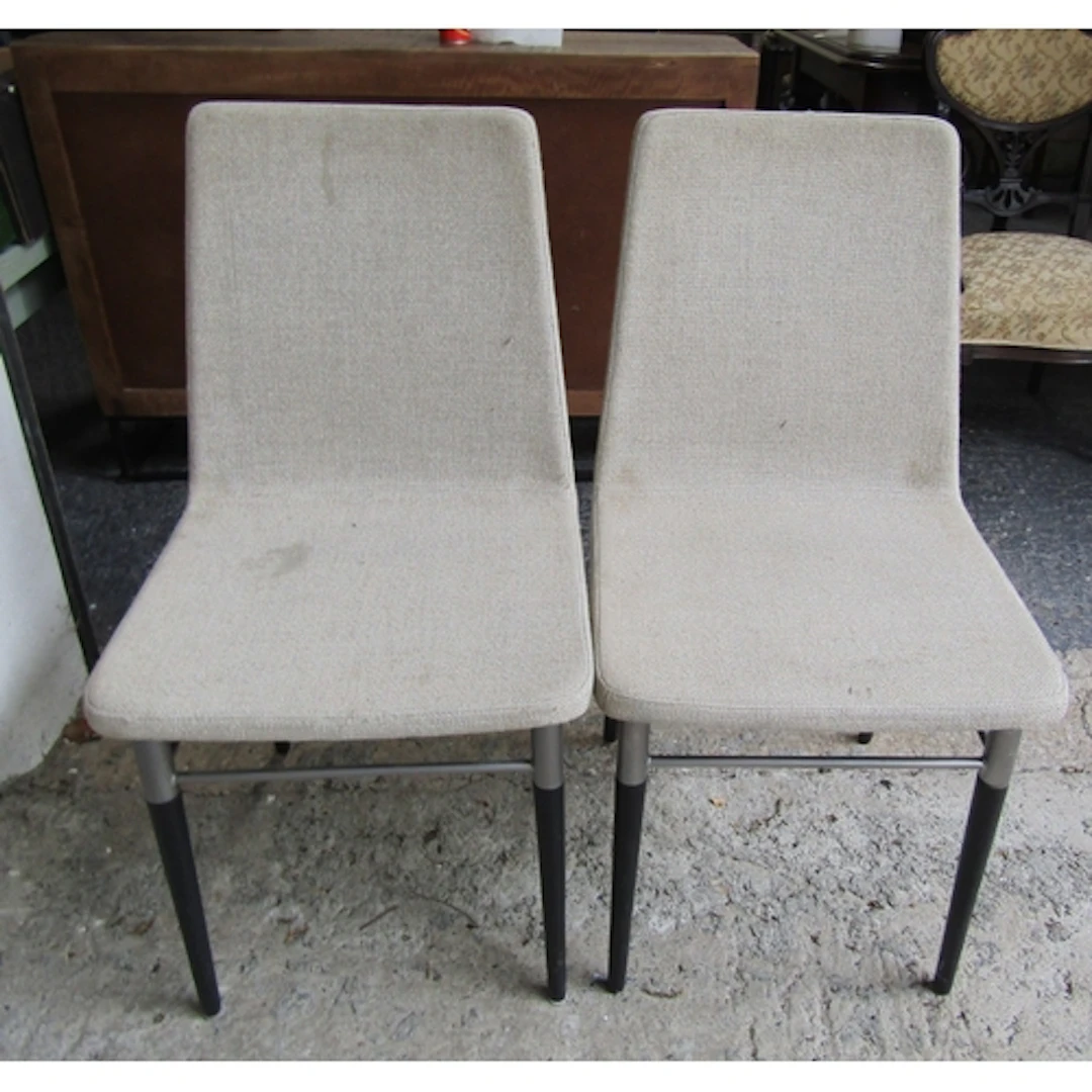 Two Modern Upholstered Chairs Designer