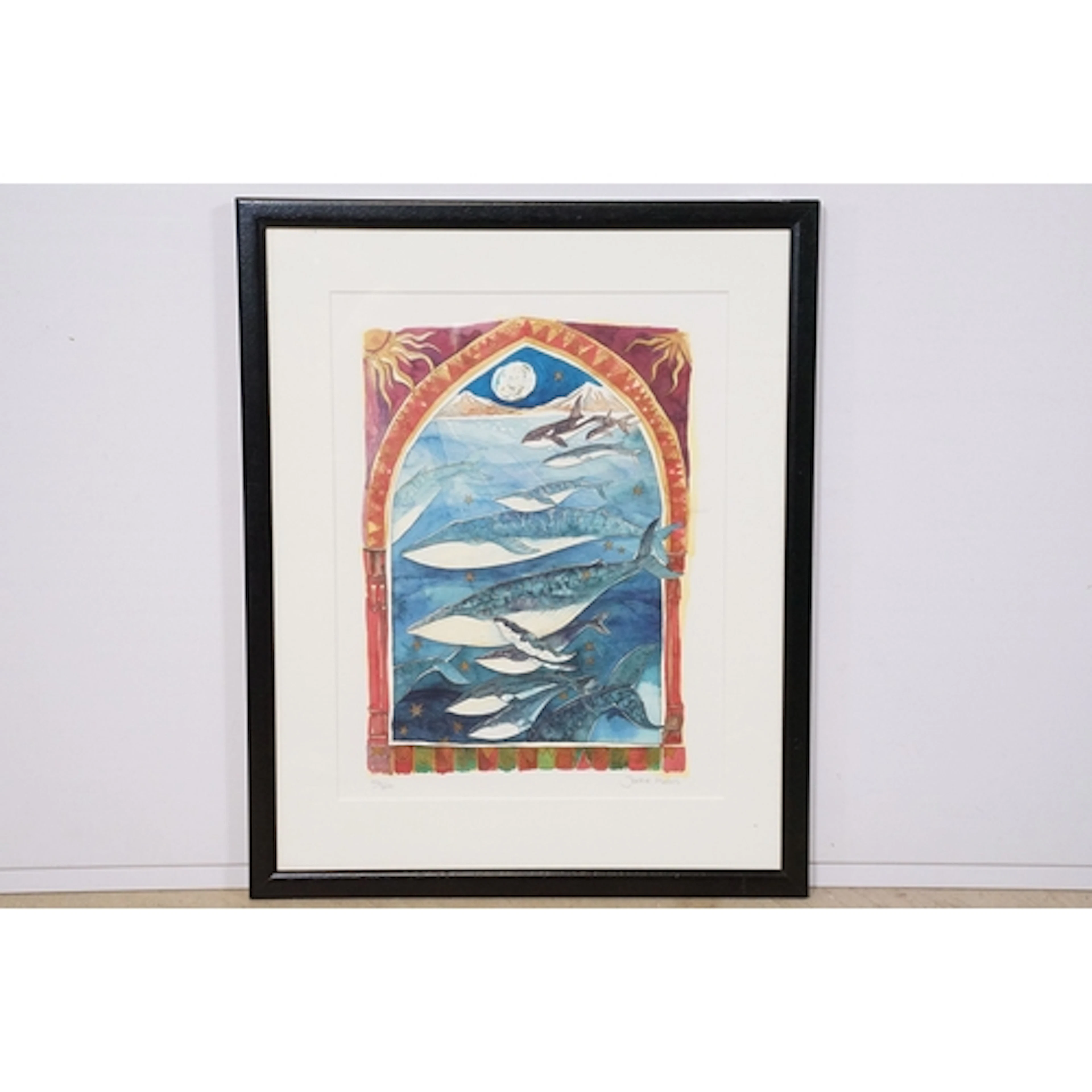 Jackie Morris (Illustrator) framed limited edition marine li...