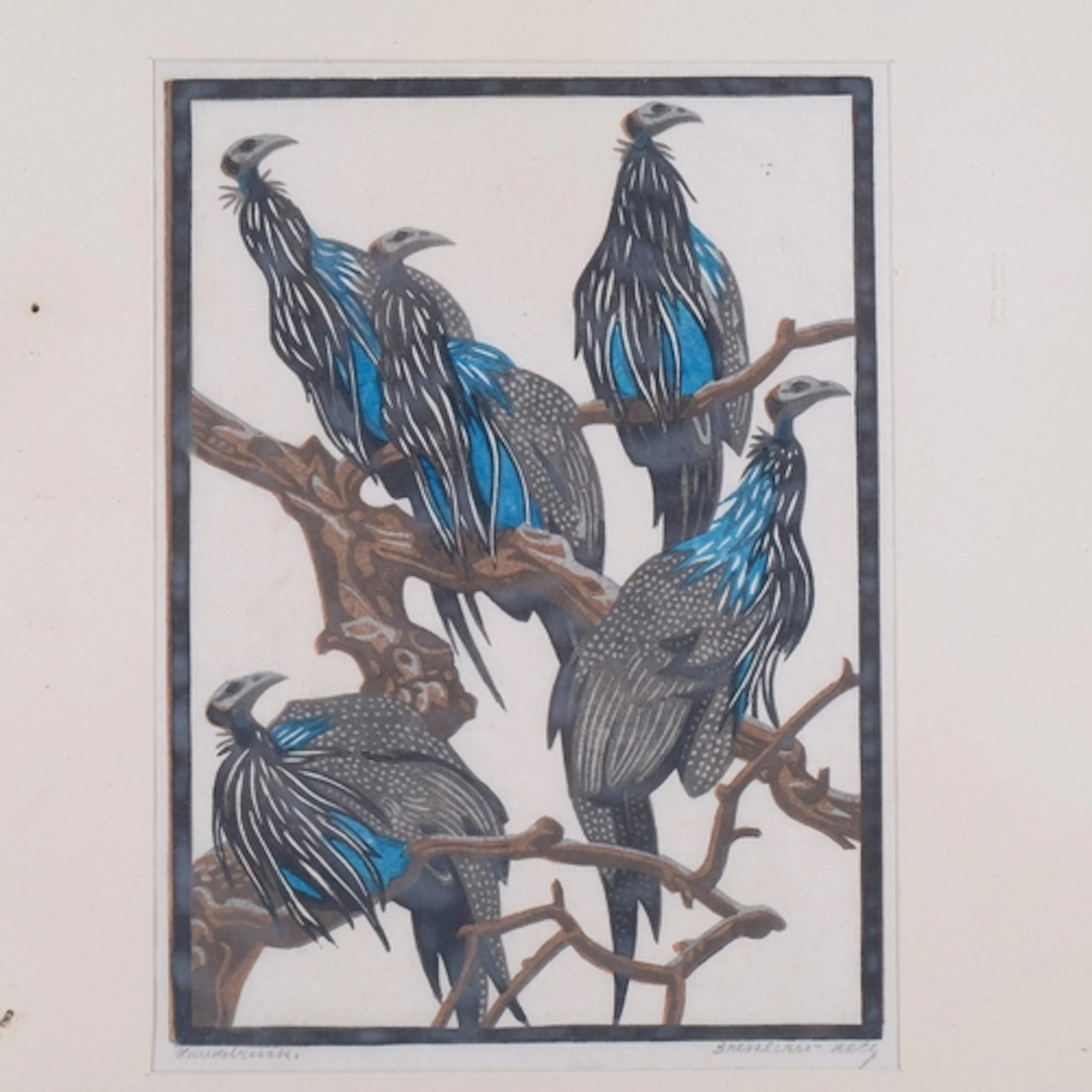Norbertine von Bresslern-Roth (1891 - 1978), vultures, colou...
