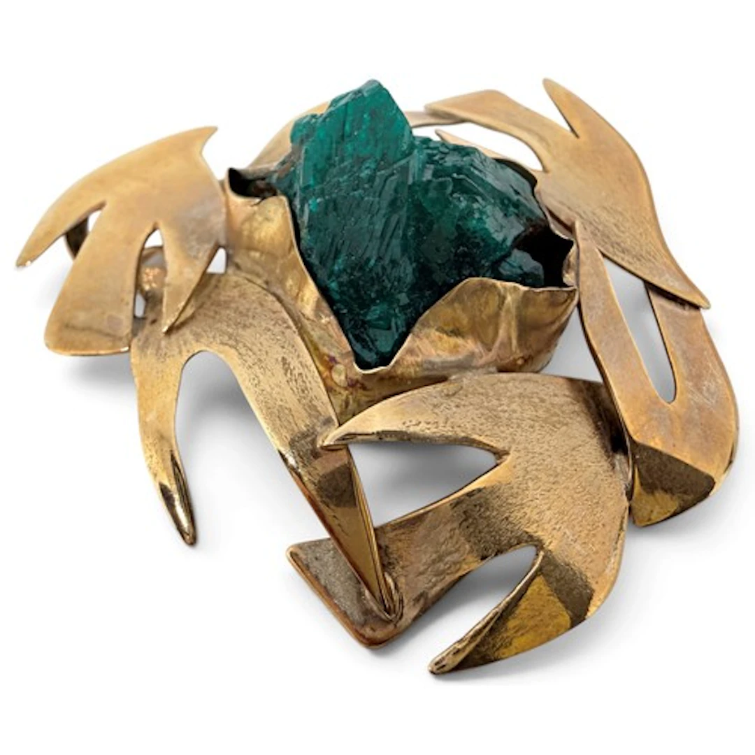 A 20th century abstract gem-set pendant, maker's mark LM, ce...