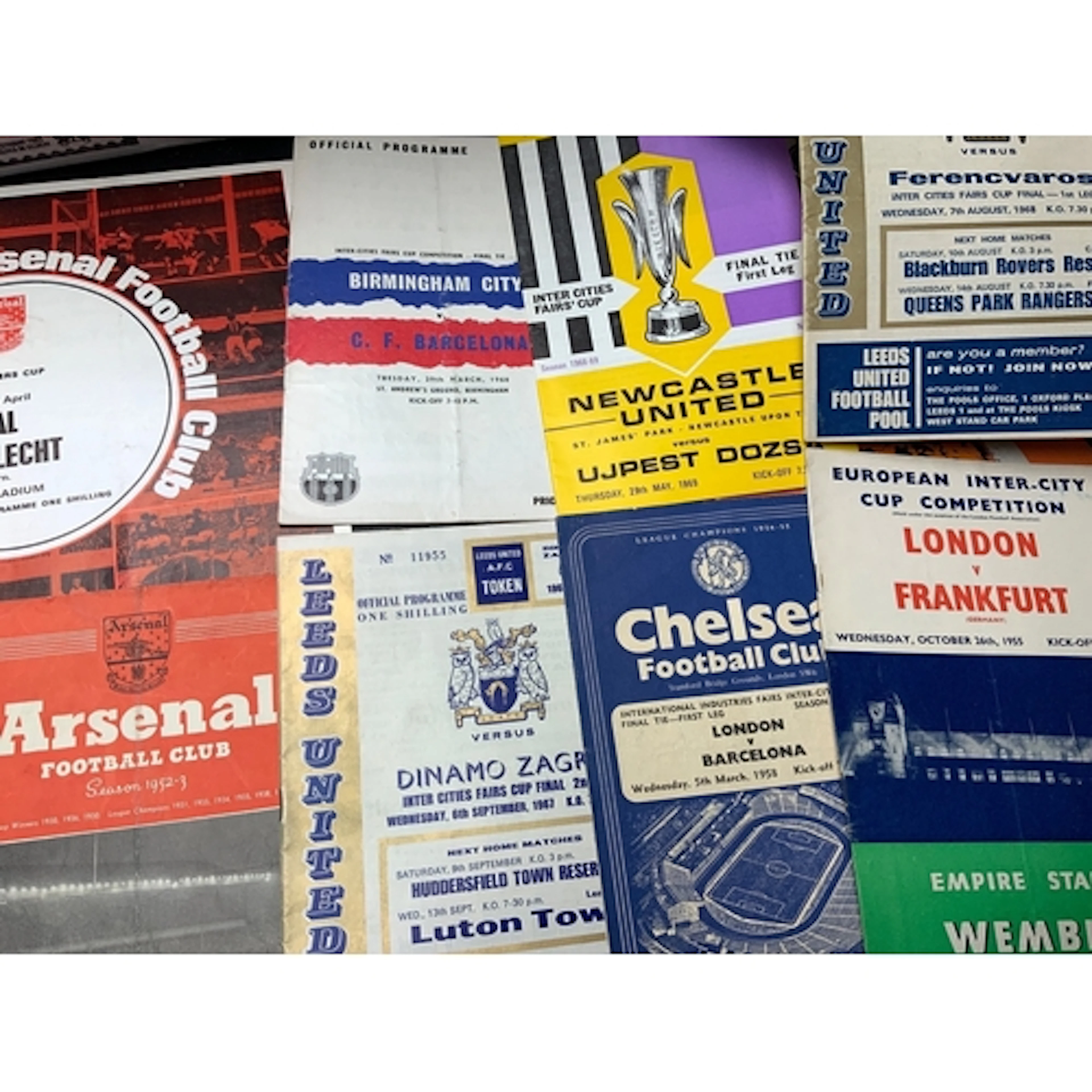 Football Programme Boxes: Includes replica pre war cup final...